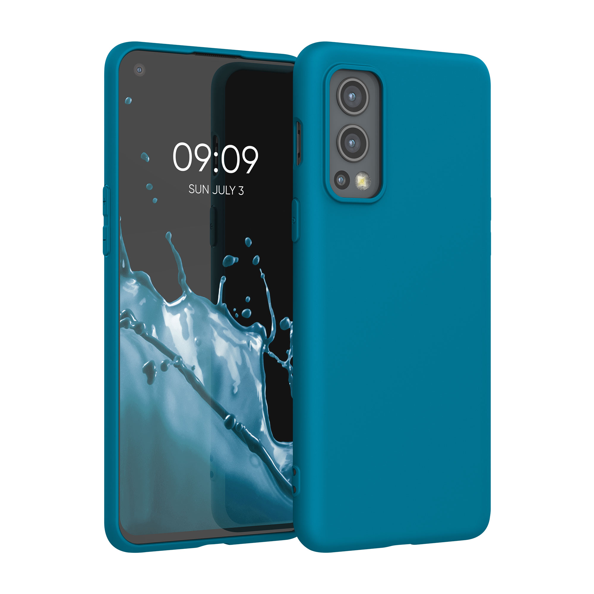 Kwmobile Silikonový kryt OnePlus Nord 2 5G karibsky modrá
