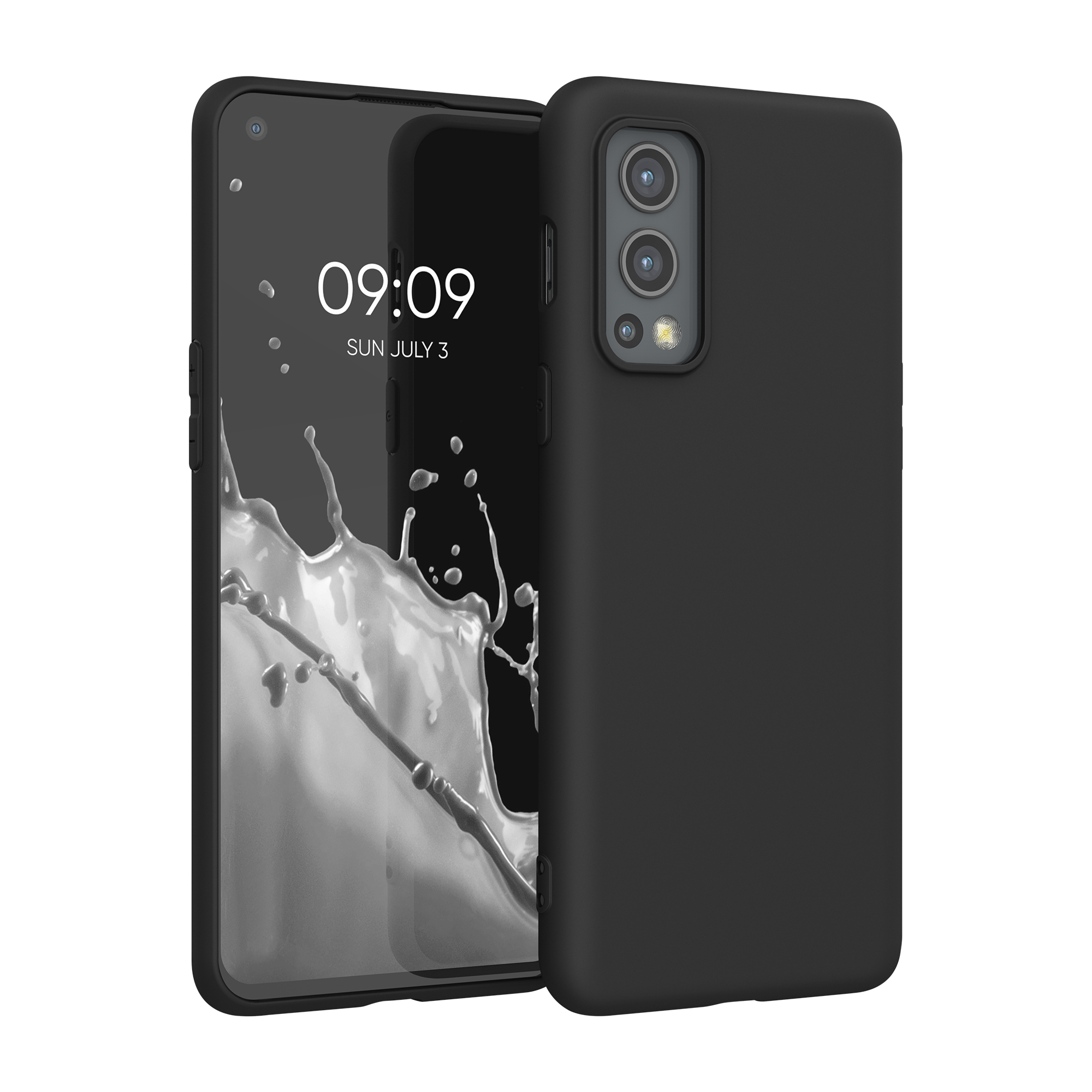 Kryt na mobil OnePlus Nord 2 5G, nárazuvzdorný - kwmobile, matný černý