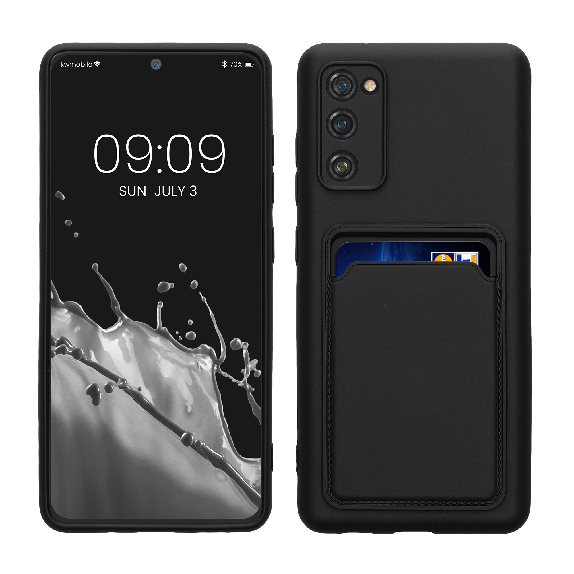 Kryt na mobil Samsung Galaxy S20 FE kwmobile Card Holder matně černý
