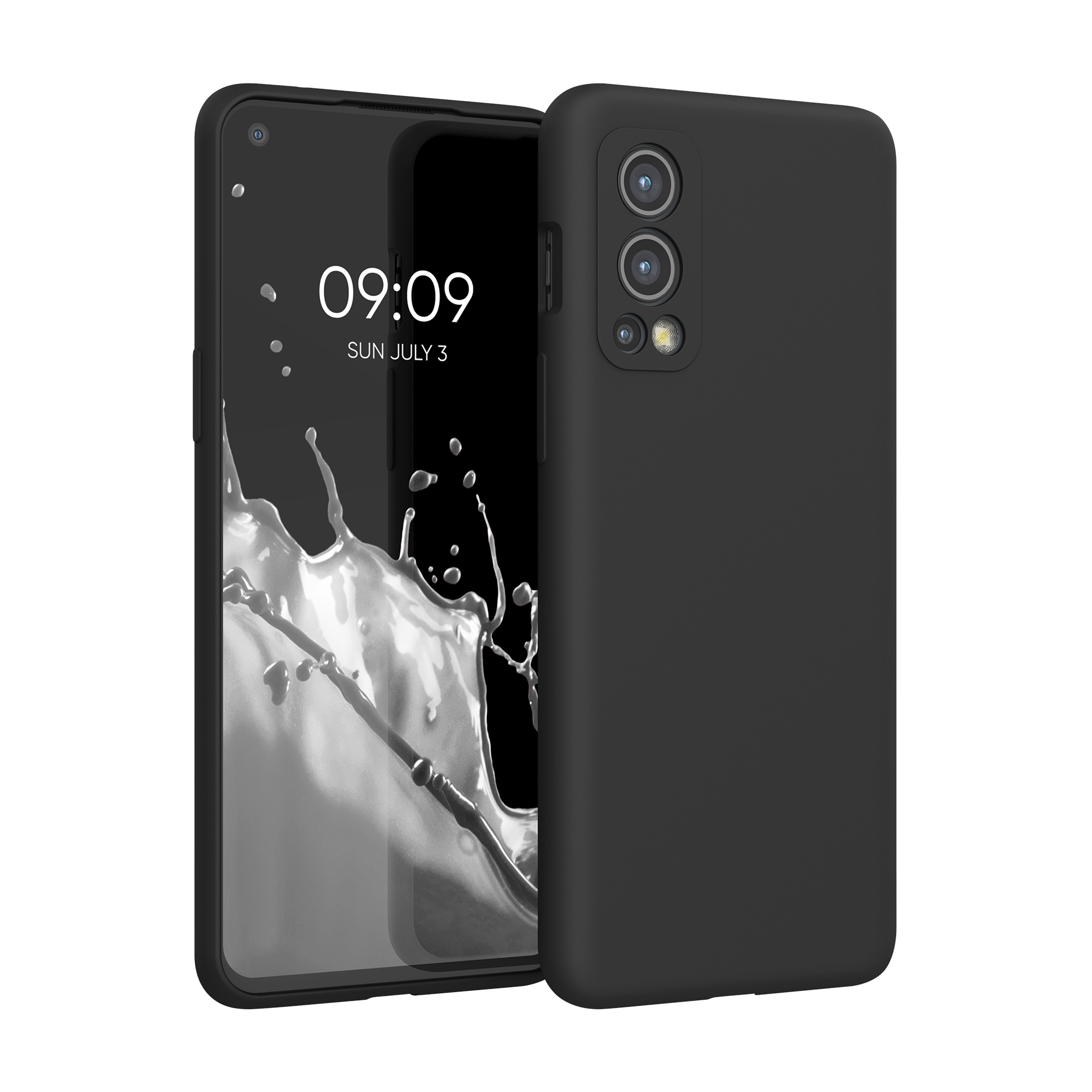 Kwmobile Silikonový kryt OnePlus Nord 2 5G černá