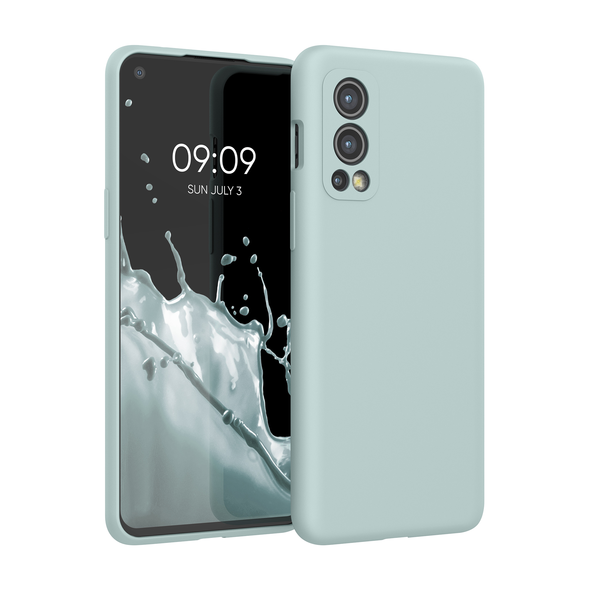 Kwmobile Silikonový kryt OnePlus Nord 2 5G mintová