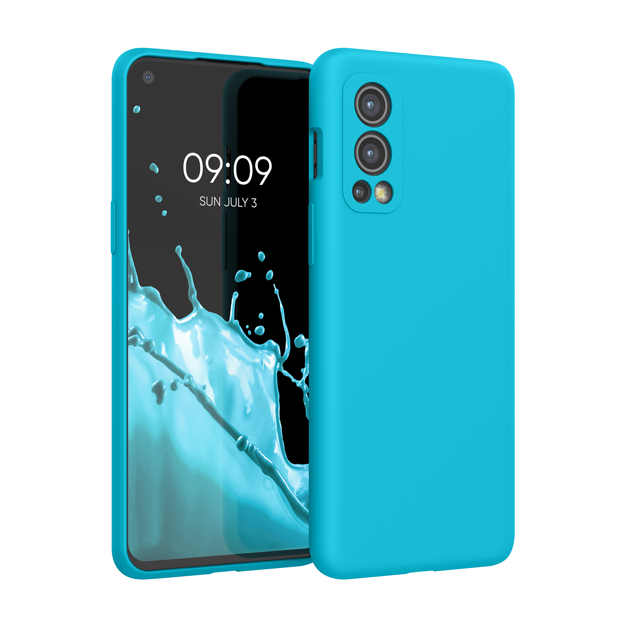 Kwmobile Silikonový kryt OnePlus Nord 2 5G ledově modrá