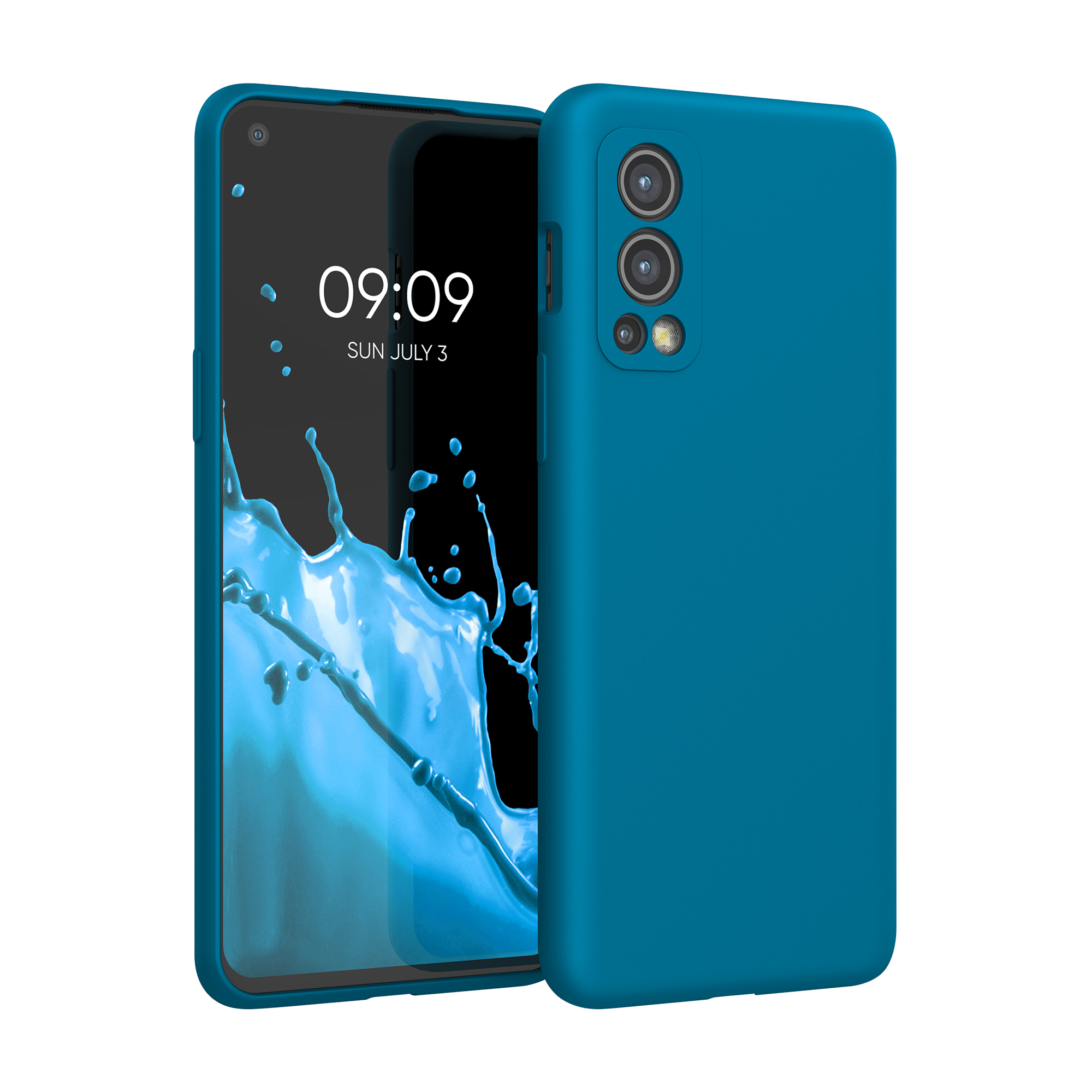 Kwmobile Silikonový kryt OnePlus Nord 2 5G karibsky modrá