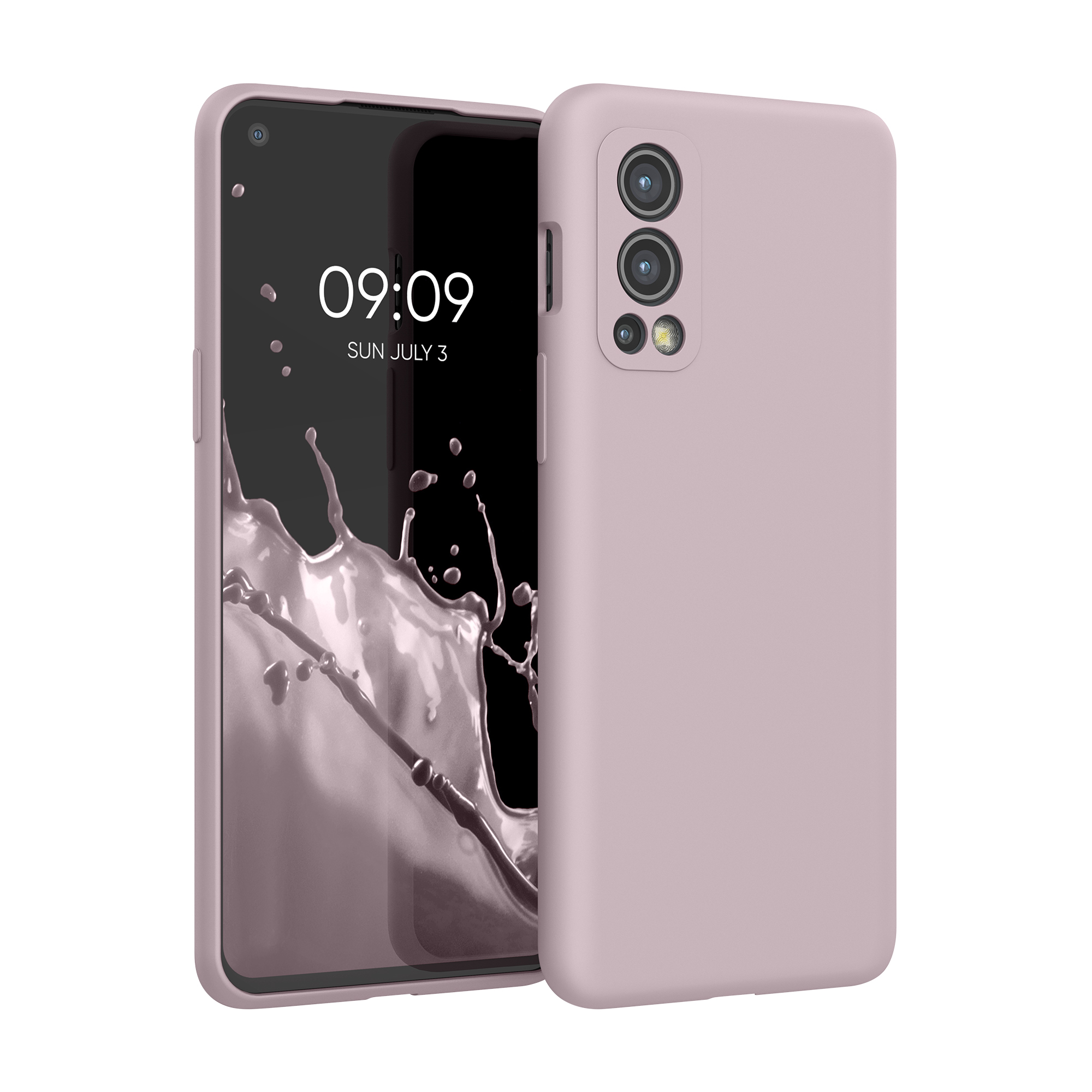 Kryt na mobil OnePlus Nord 2 5G, nárazuvzdorný - kwmobile, jemný šeříkový