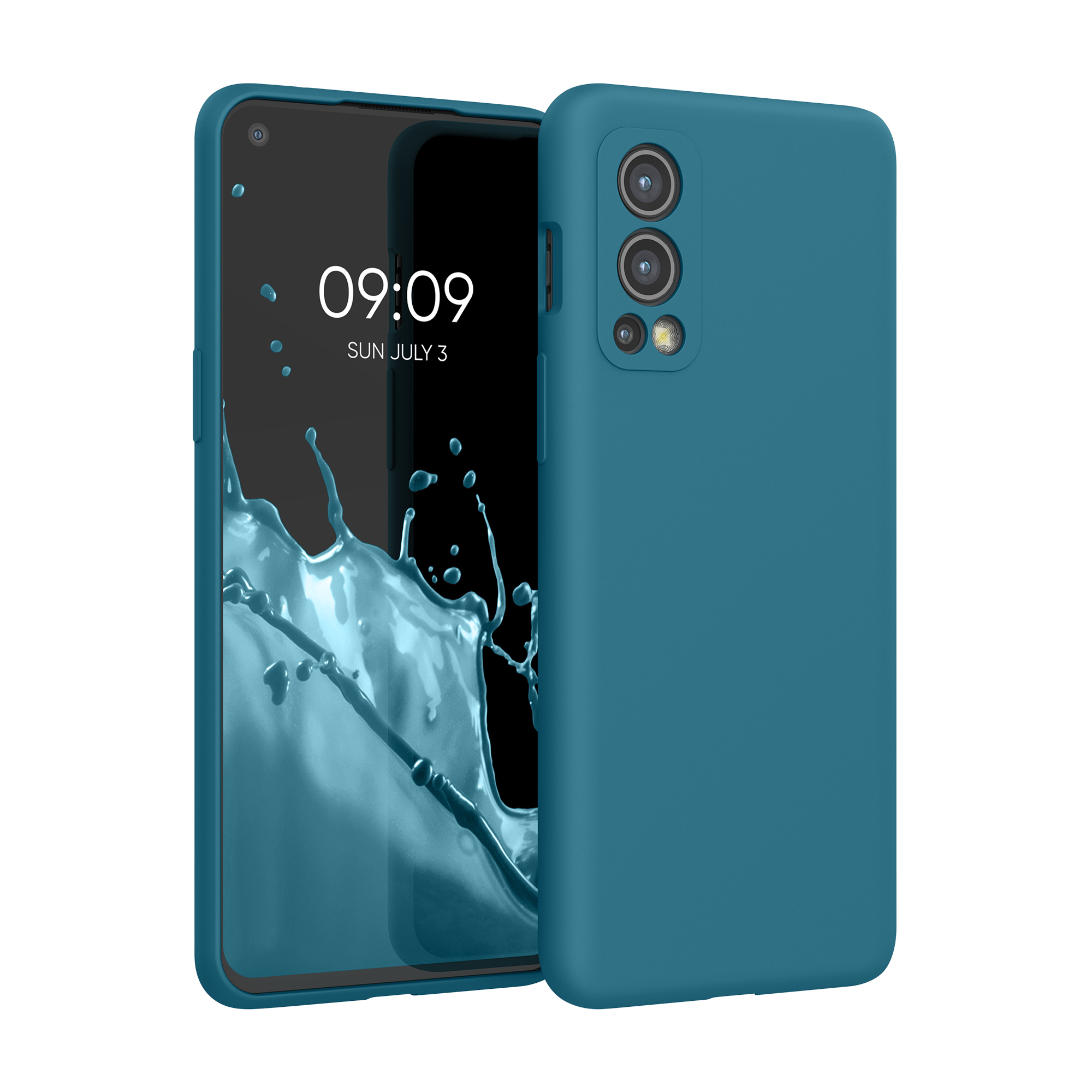 Kwmobile Silikonový kryt OnePlus Nord 2 5G matná petrolejová
