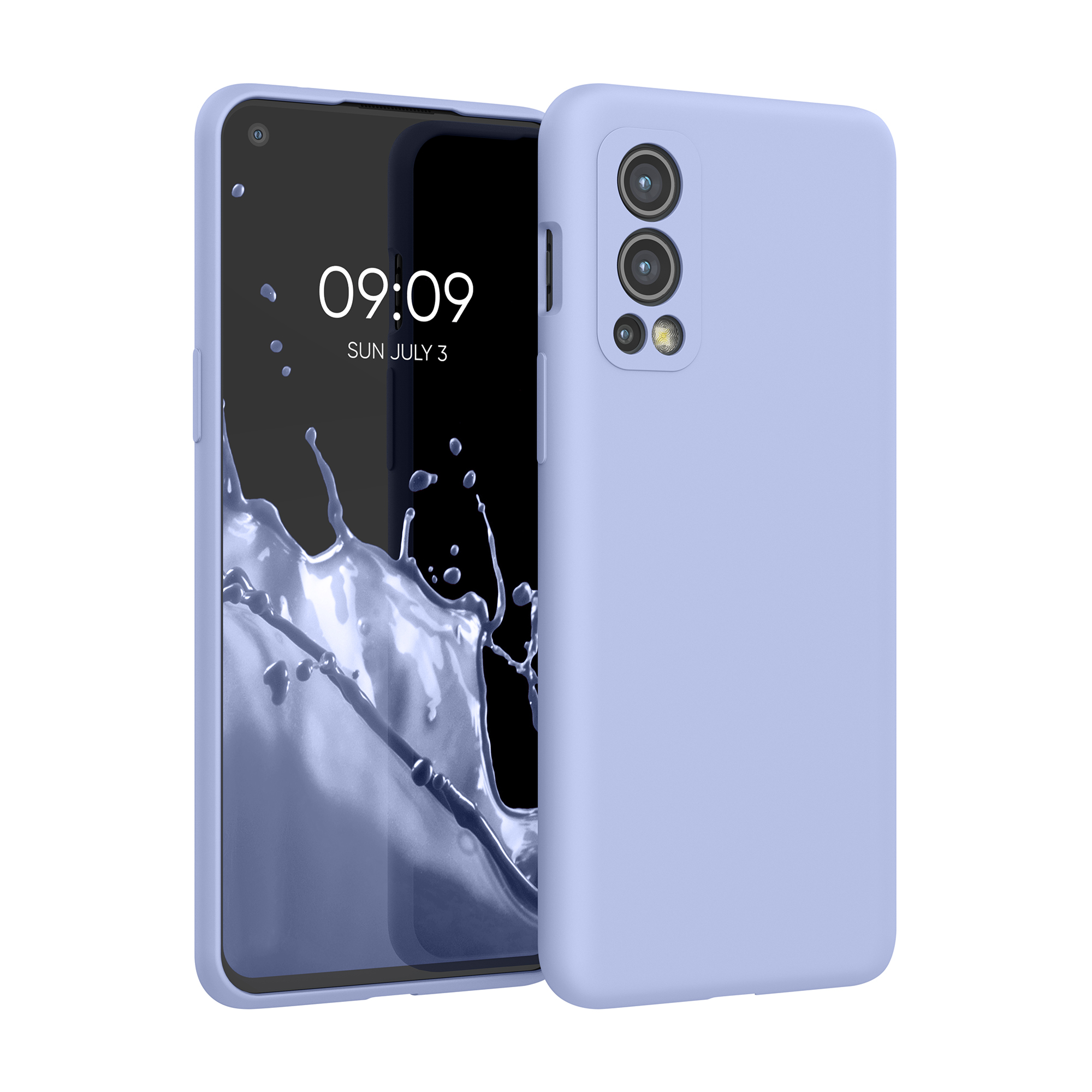 Pouzdro pro OnePlus Nord 2 5G kwmobile silikonové - matná světle modrá