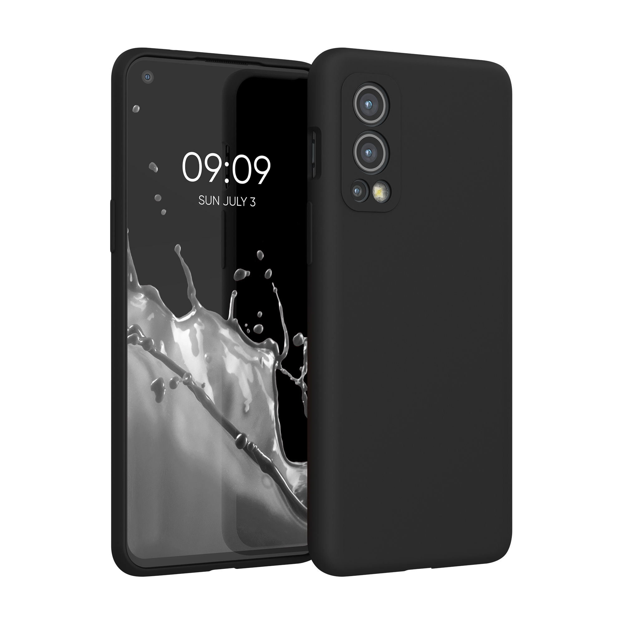 Kwmobile Silikonový kryt OnePlus Nord 2 5G matná černá