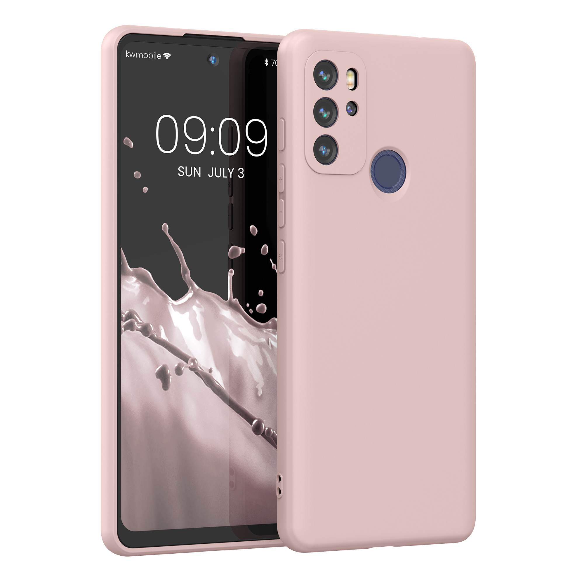 Silikonový kryt kwmobile pro Motorola Moto G60S - Motiv Coconut Swirl
