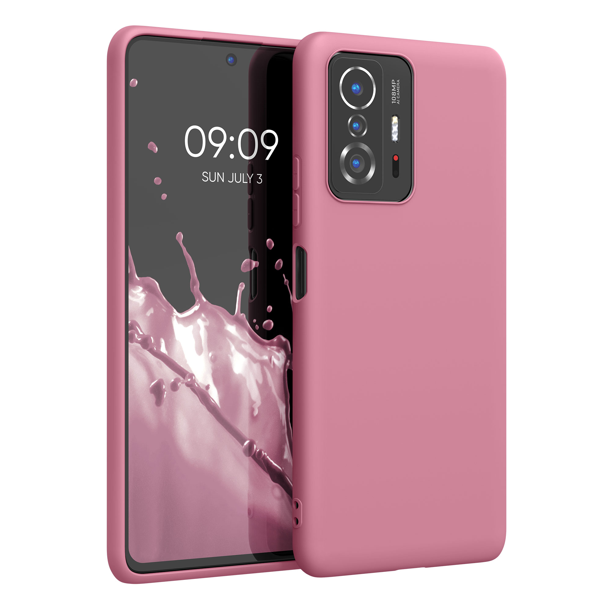 Kryt na mobil Xiaomi 11T / 11T Pro kwmobile TPU tmavě růžový