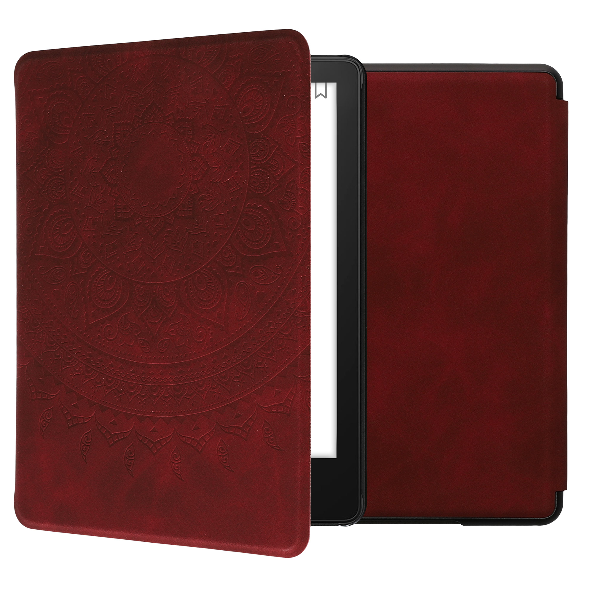 Pouzdro na čtečku kwmobile Amazon Kindle Paperwhite 11 Generation 2021 Case - Indian Sun Dark červená