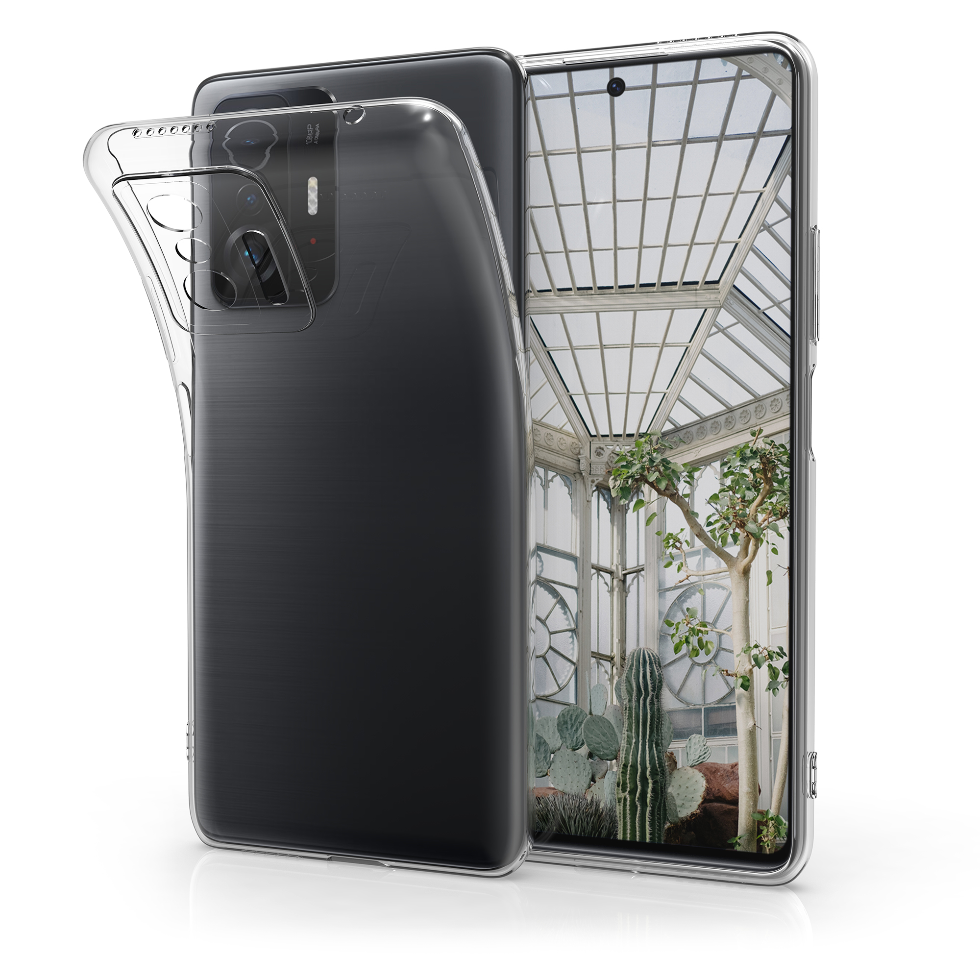 Čirý kryt na mobil Xiaomi 11T / 11T Pro kwmobile TPU