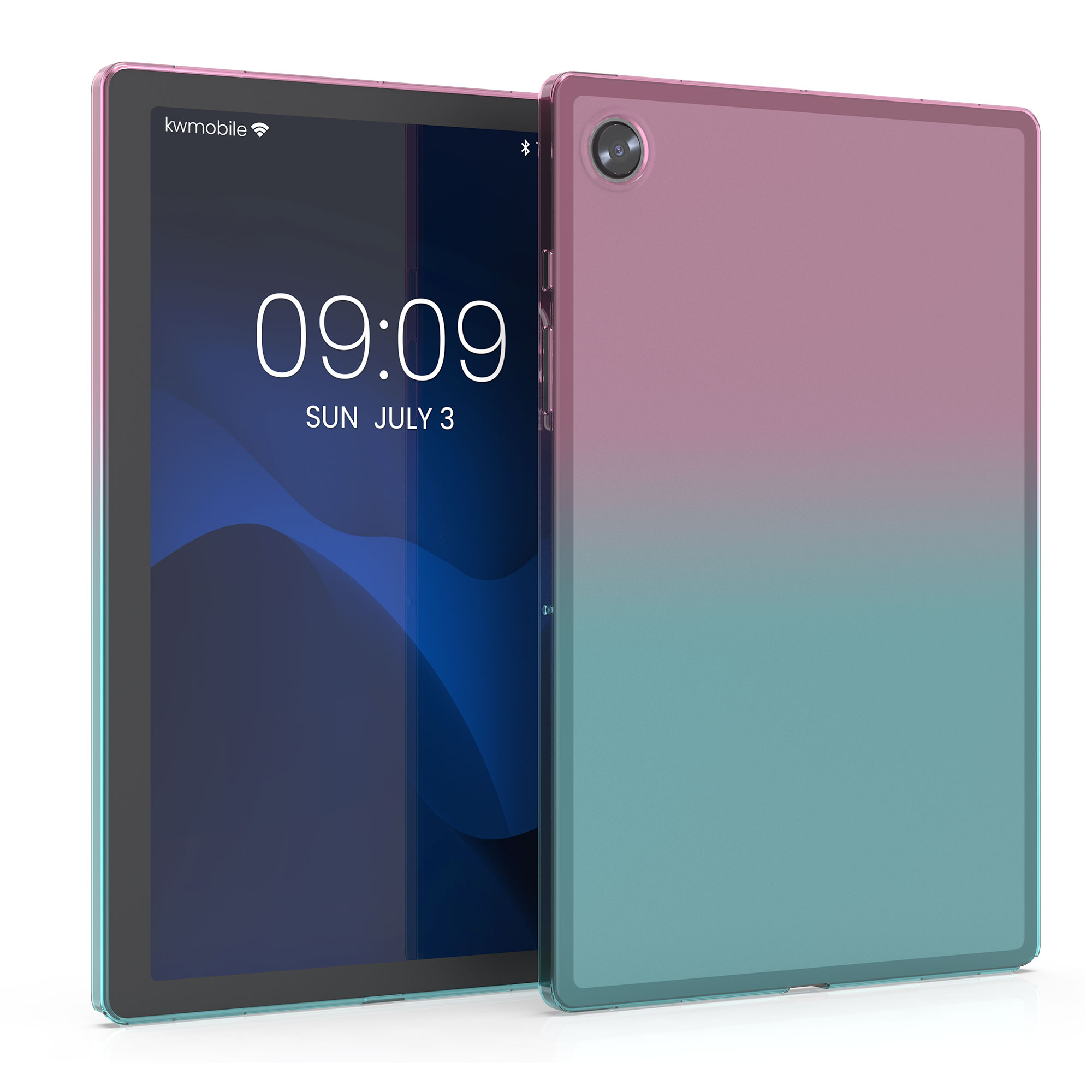 Zadní obal na tablet Galaxy Tab A8 10.5 (2021) kwmobile tmavě růžový/modrý/transparentní