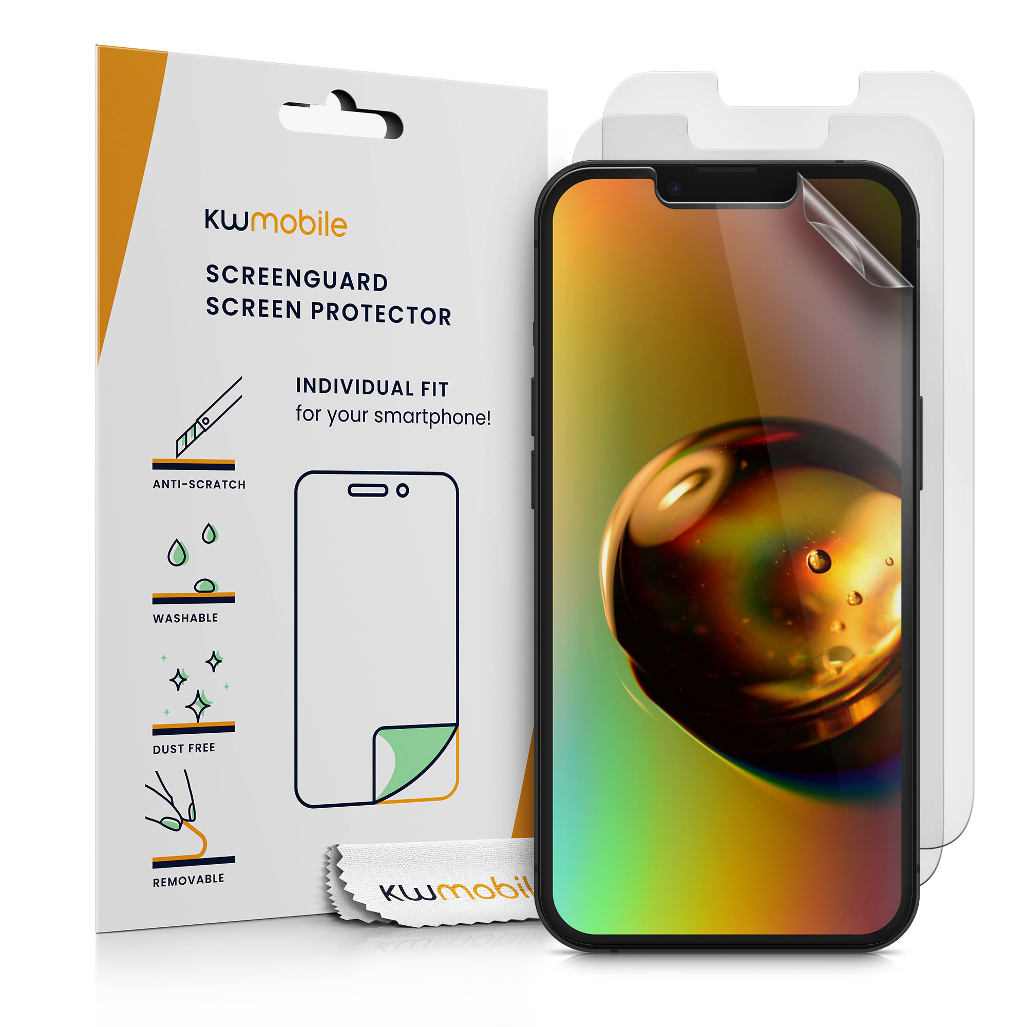 Ochranné sklo kwmobile iPhone 13 Matte