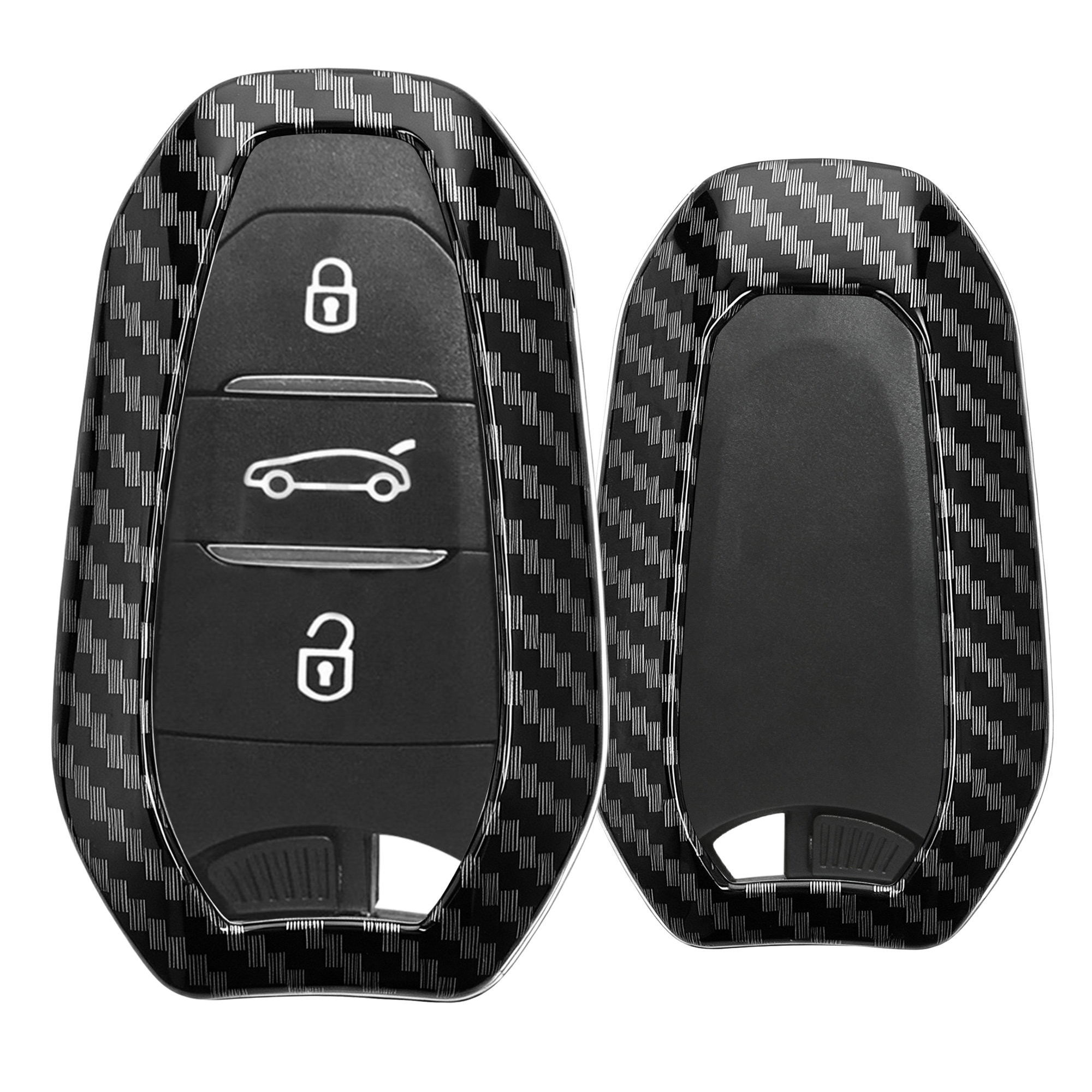 Pouzdro na klíč od auta Peugeot Citroen 3 Button Car Key Smart Key (only Keyless Go) kwmobil...