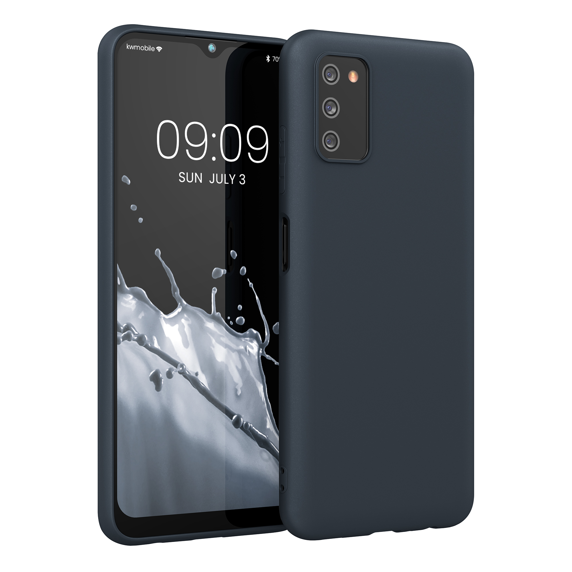 Kryt na mobil Samsung Galaxy A03s kwmobile TPU borůvkově modrý