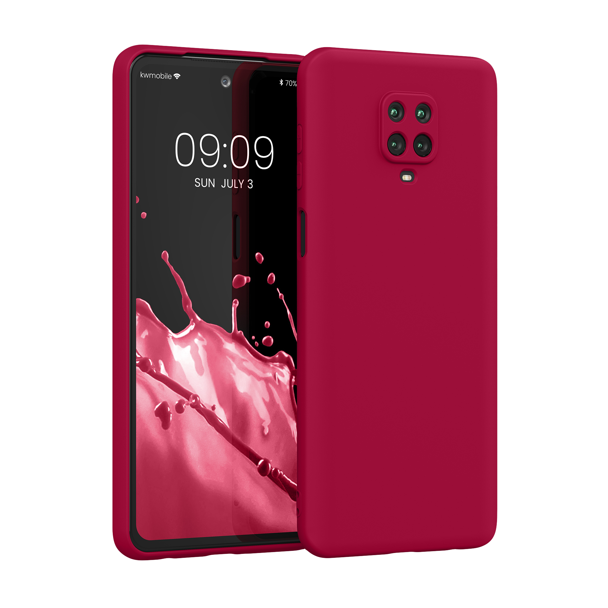 TPU kryt kwmobile pro Xiaomi Redmi Note 9S / 9 Pro / 9 Pro Max - třešňová