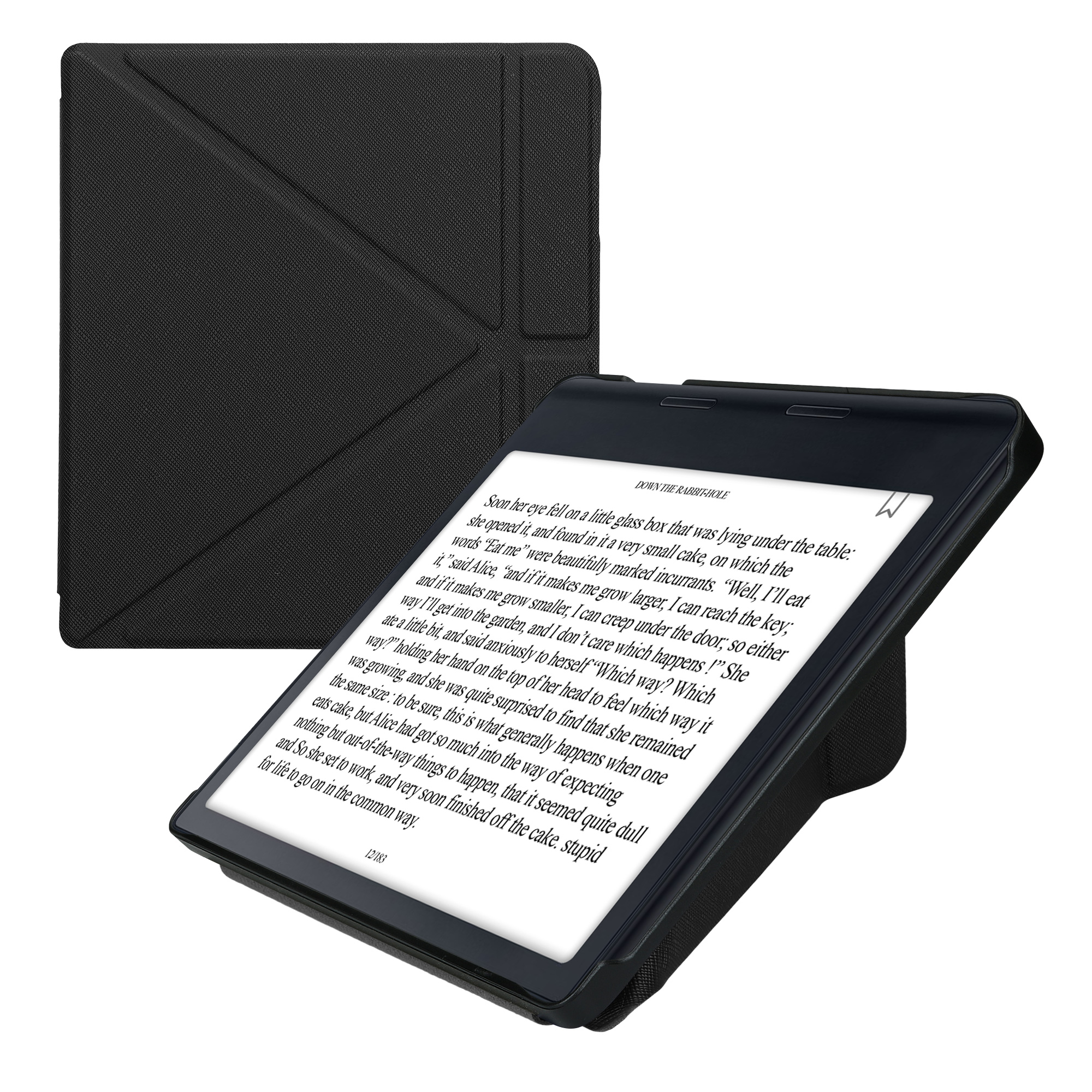 Obal pro Kobo Sage kwmobile se stojánkem tenké z eko kůže - černá