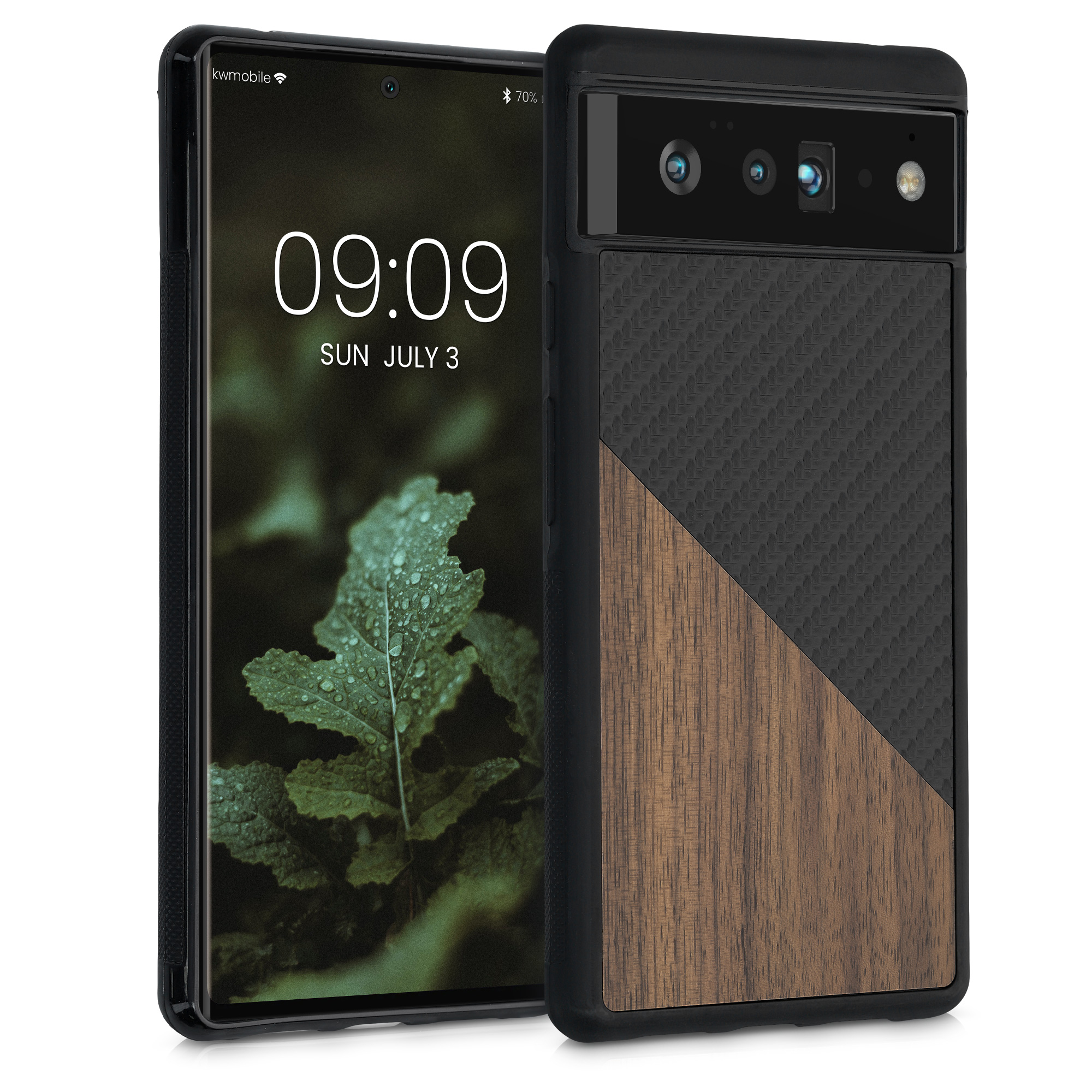 Silikonový kryt kwmobile pro Google Pixel 6 Pro - tmavě hnědá