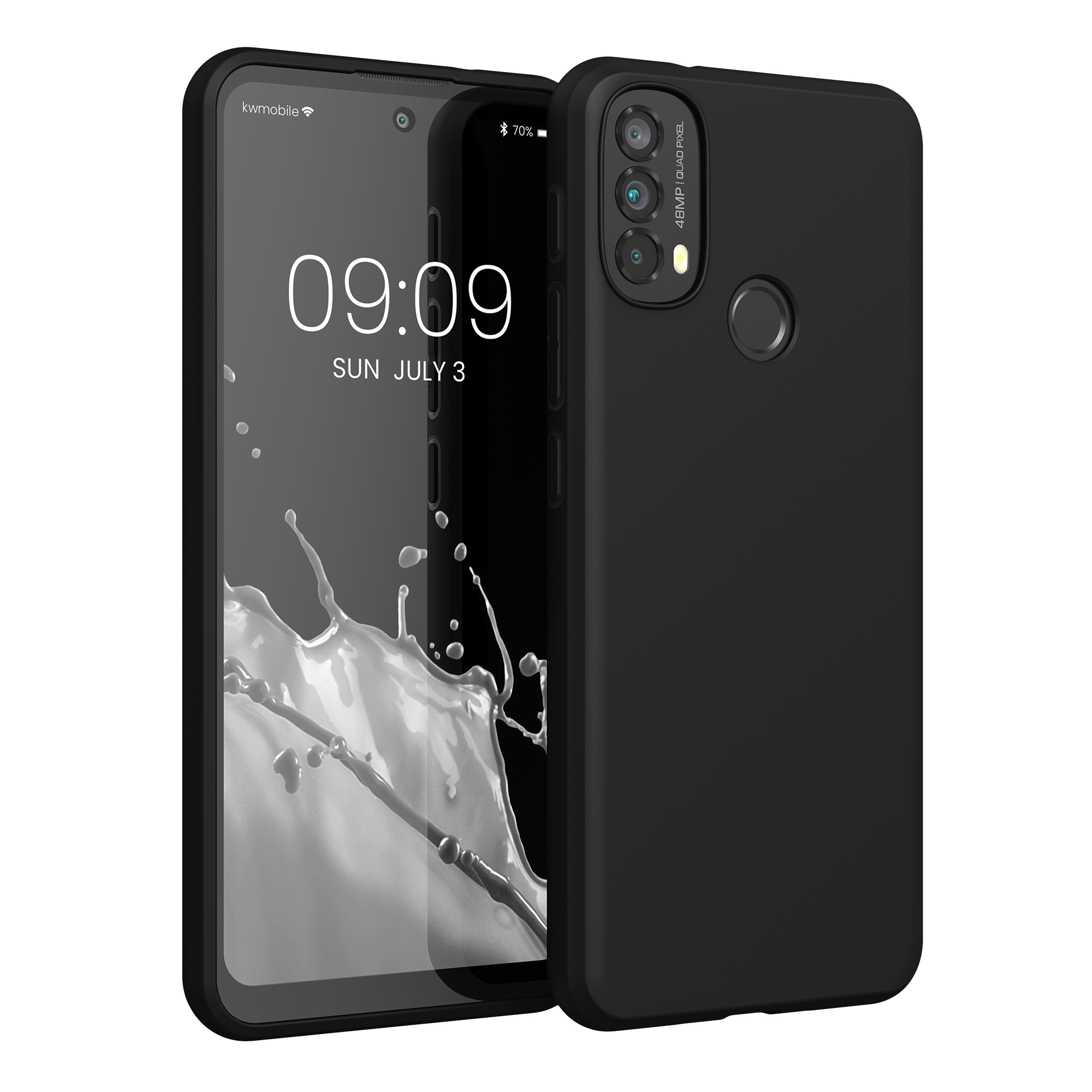 Silikonový kryt kwmobile pro Motorola Moto E40 - Matná černá