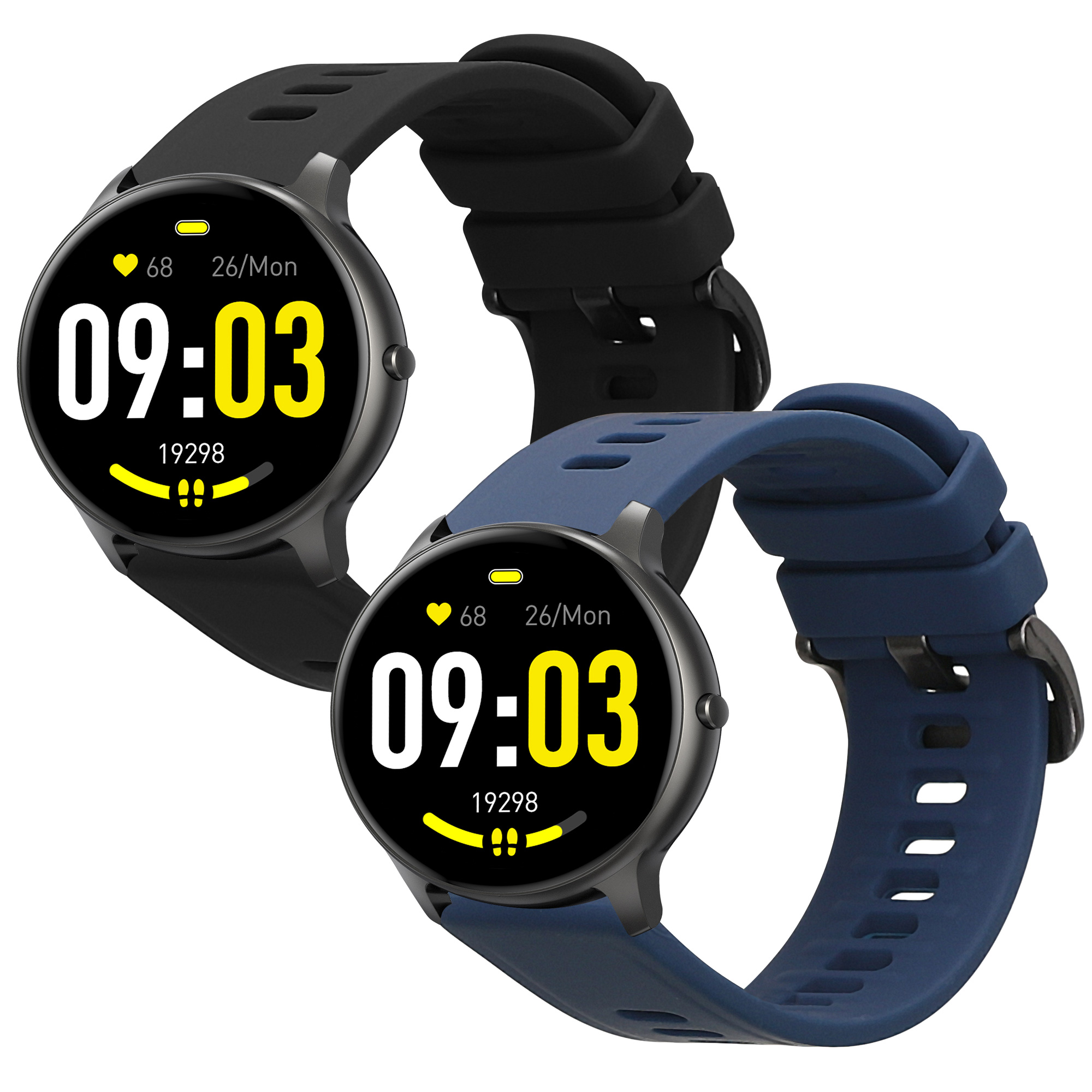 Řemínek kwmobile pro AGPTEK LW11, černá / tmavě modrá