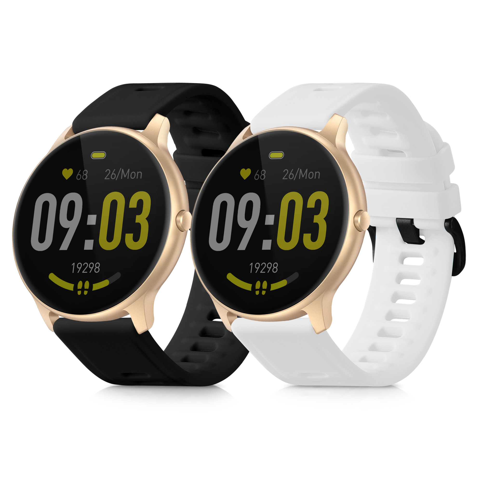Řemínek kwmobile pro AGPTEK LW11, bílá / černá