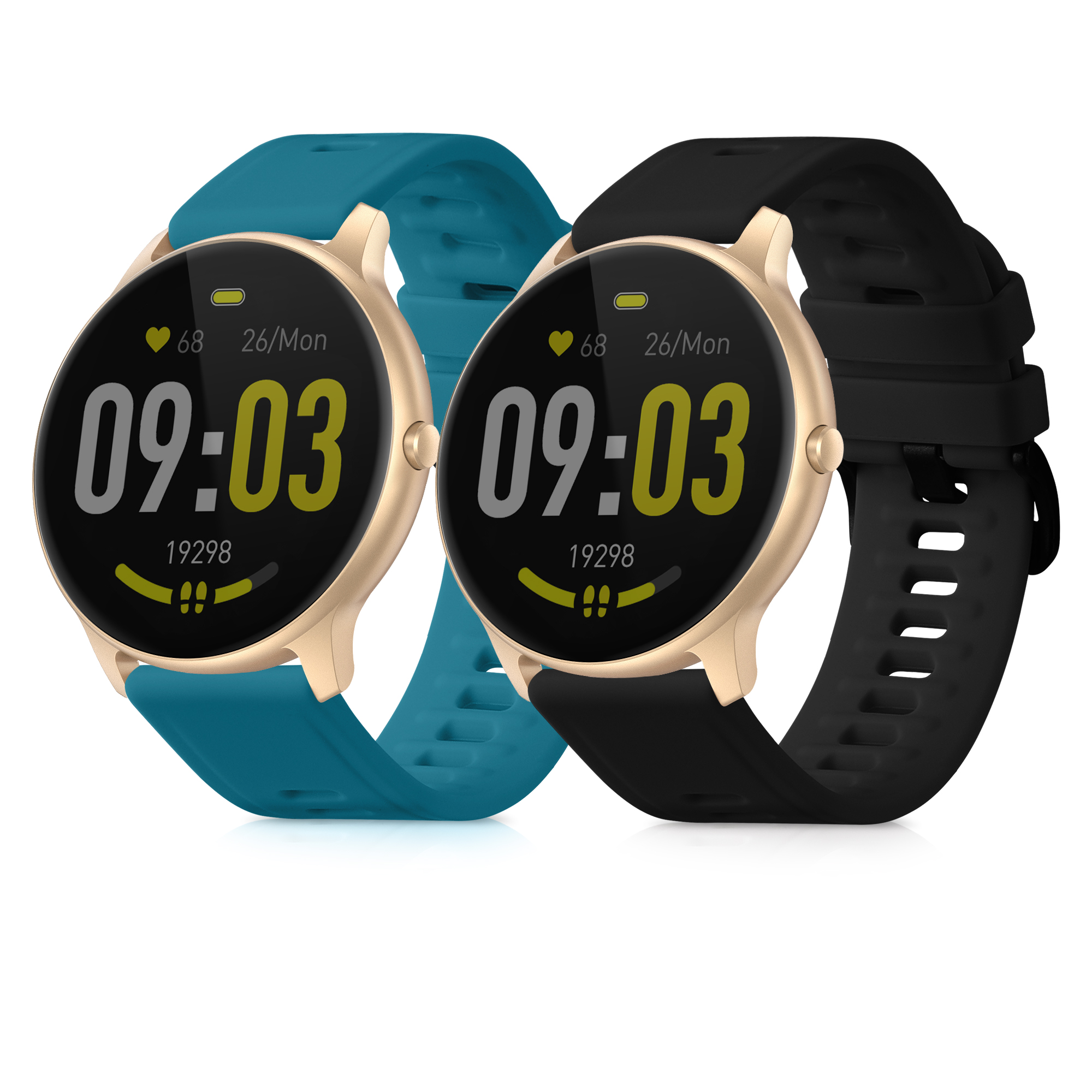 Řemínek kwmobile pro AGPTEK LW11, matná petrolejová / černá