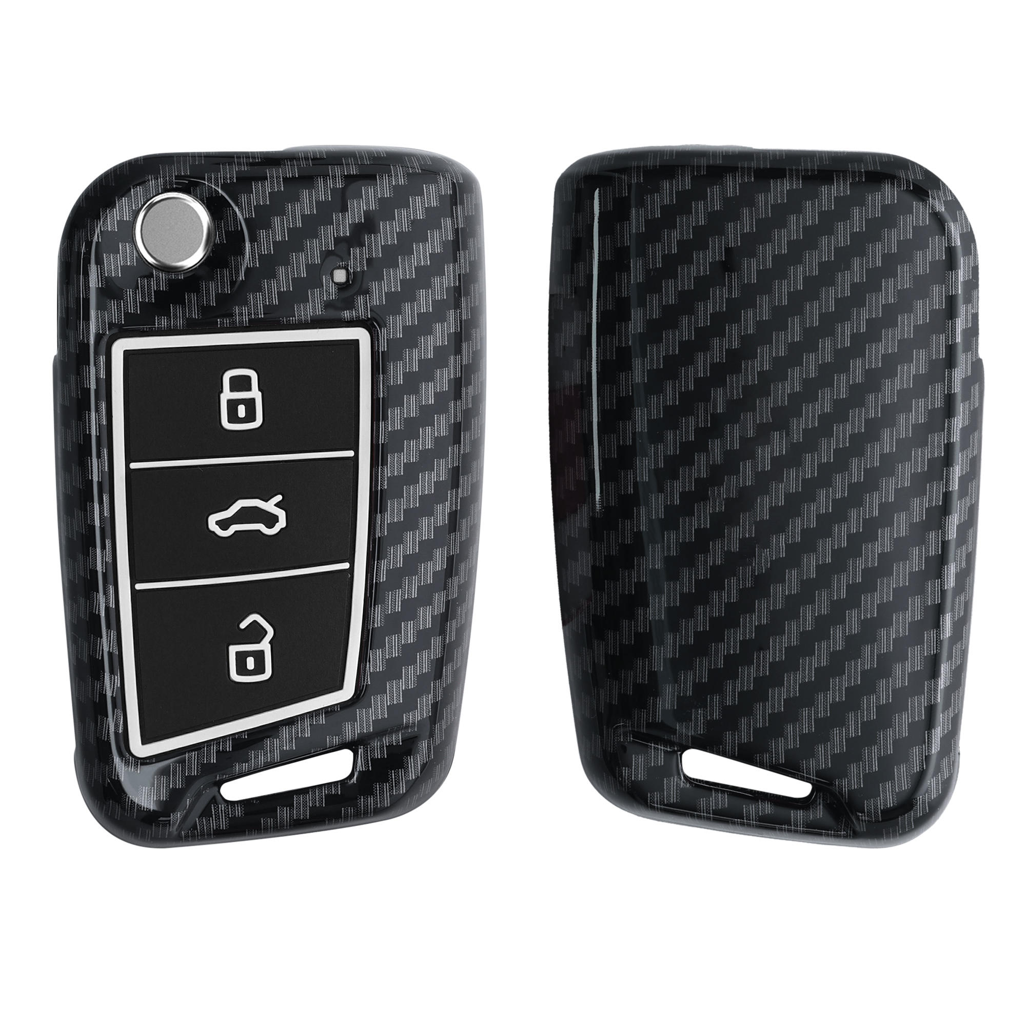 Pouzdro na klíč kwmobile pro VW Golf 7 MK7 - karbonový motiv