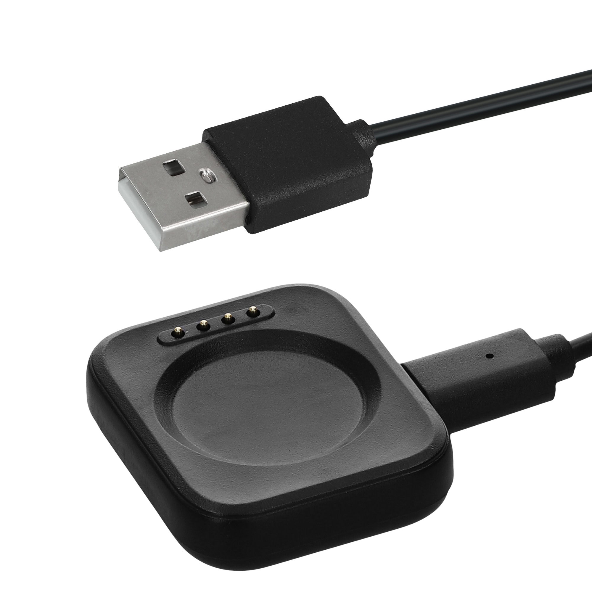 Nabíjecí kabel kwmobile pro Oppo Watch 2 (42mm 46mm) / Watch X / Watch 4 Pro, černá