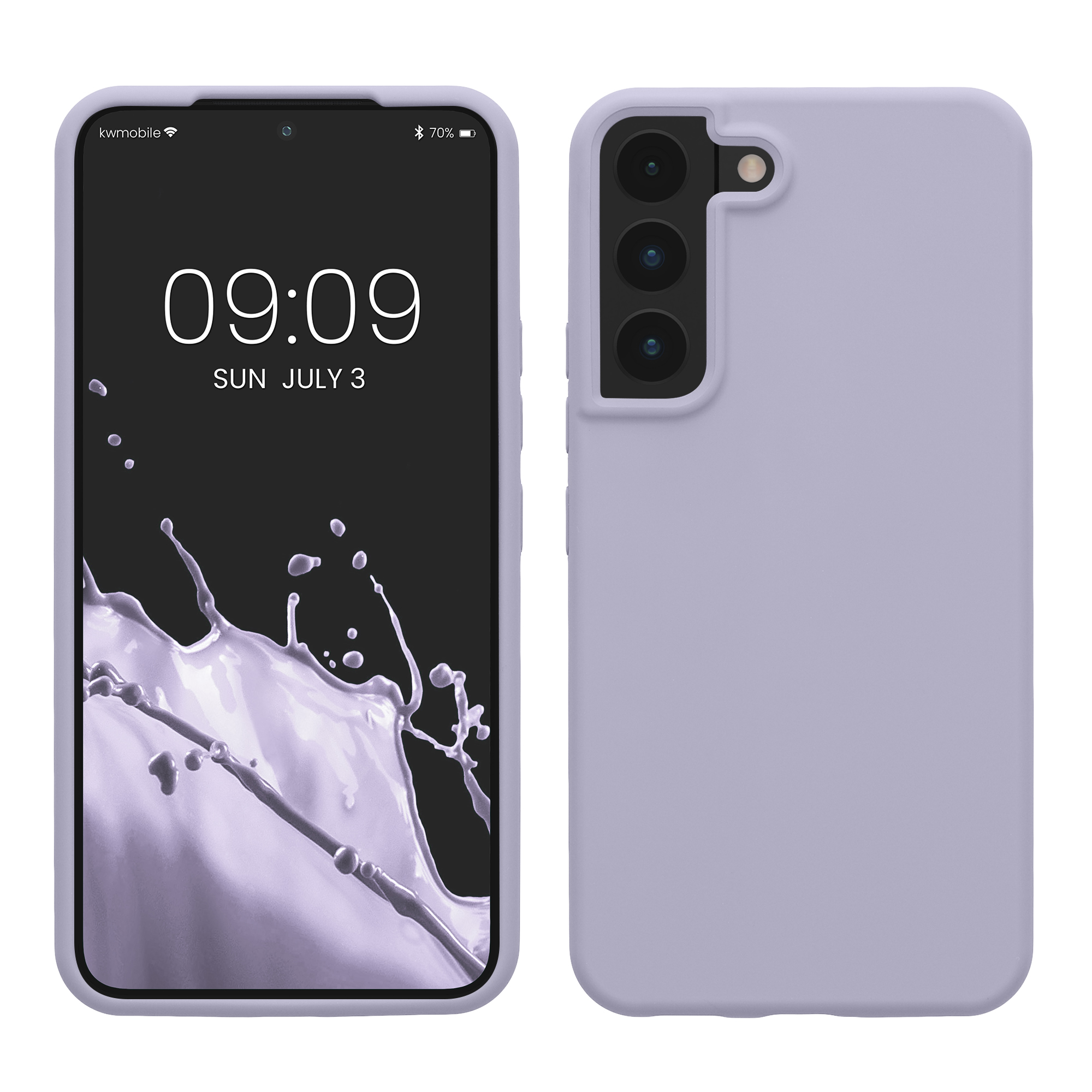 Kryt na mobil Galaxy S22 kwmobile Soft Cover levandulová