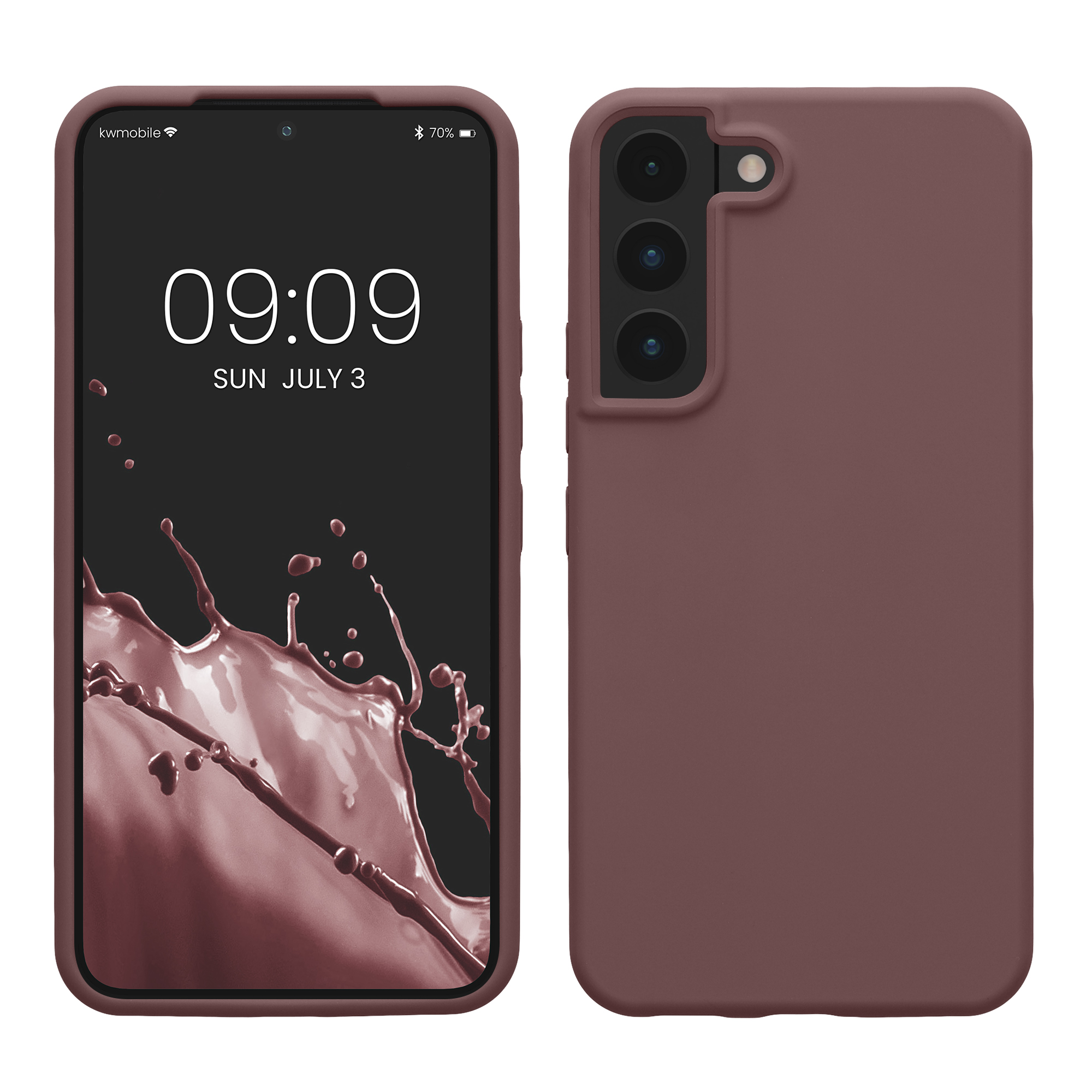 Pouzdro pro Samsung Galaxy S22 kwmobile silikonové - hroznová fialová