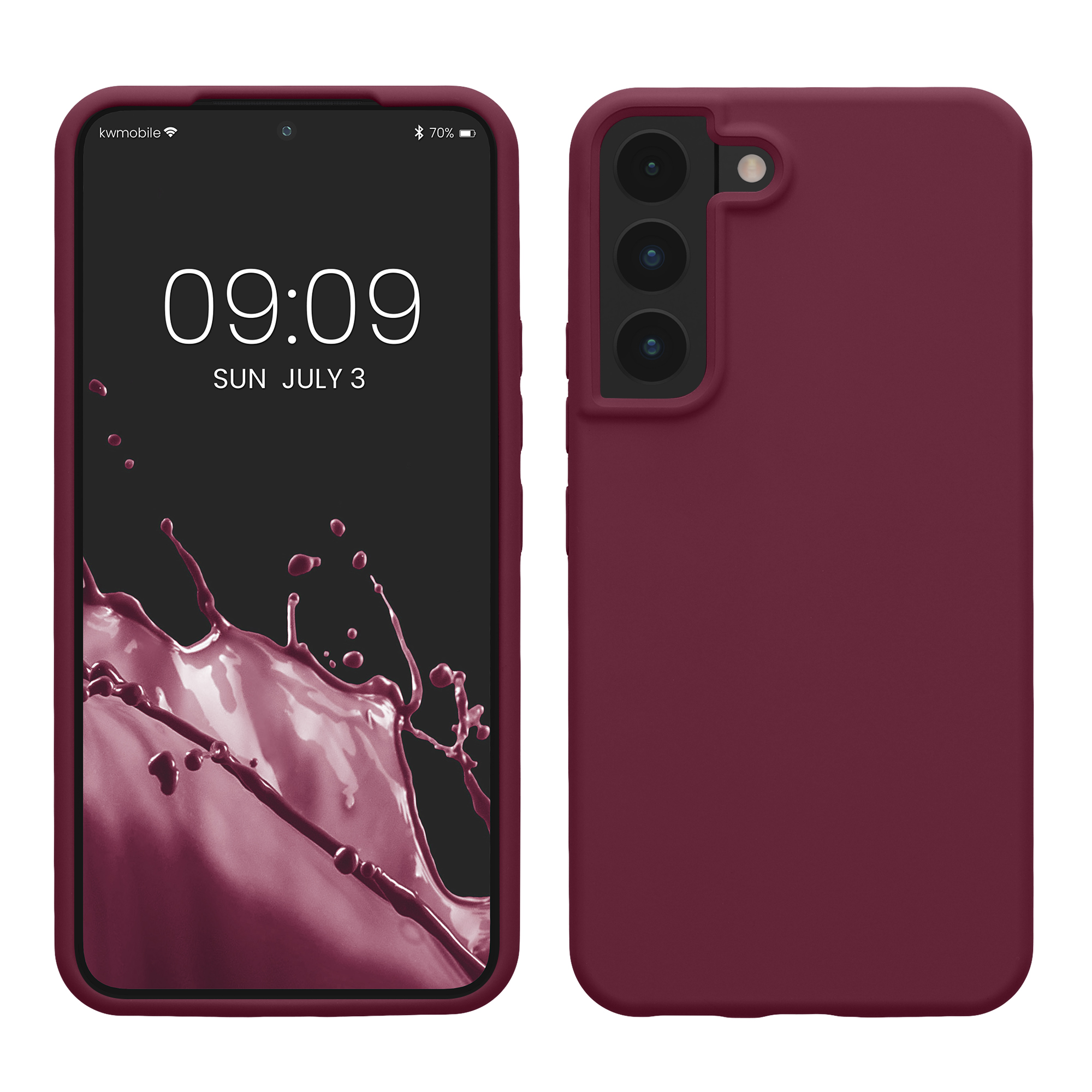 Kryt na mobil Galaxy S22 kwmobile Soft Cover purpurová magenta