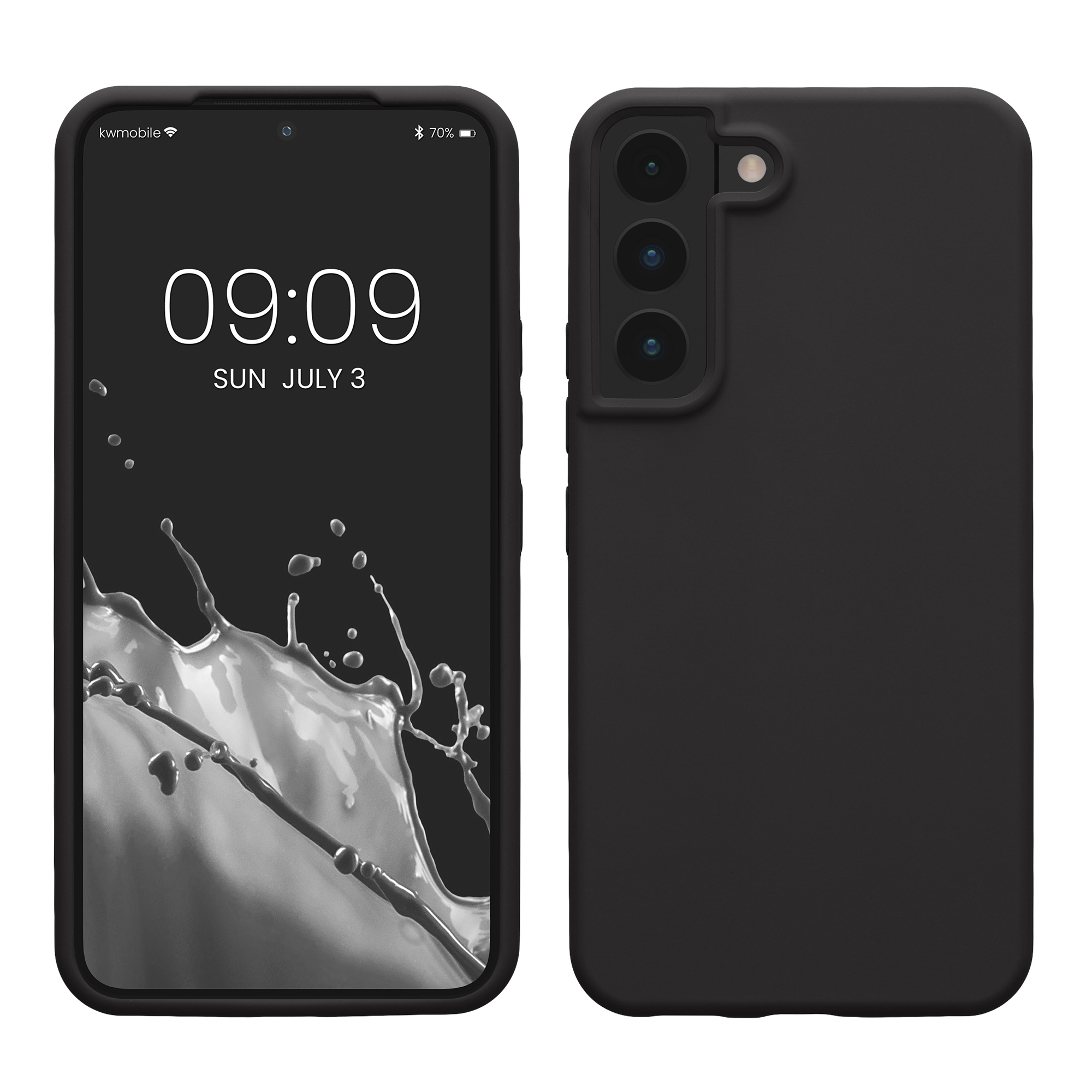 Kryt na mobil Galaxy S22 kwmobile Soft Cover matná černá