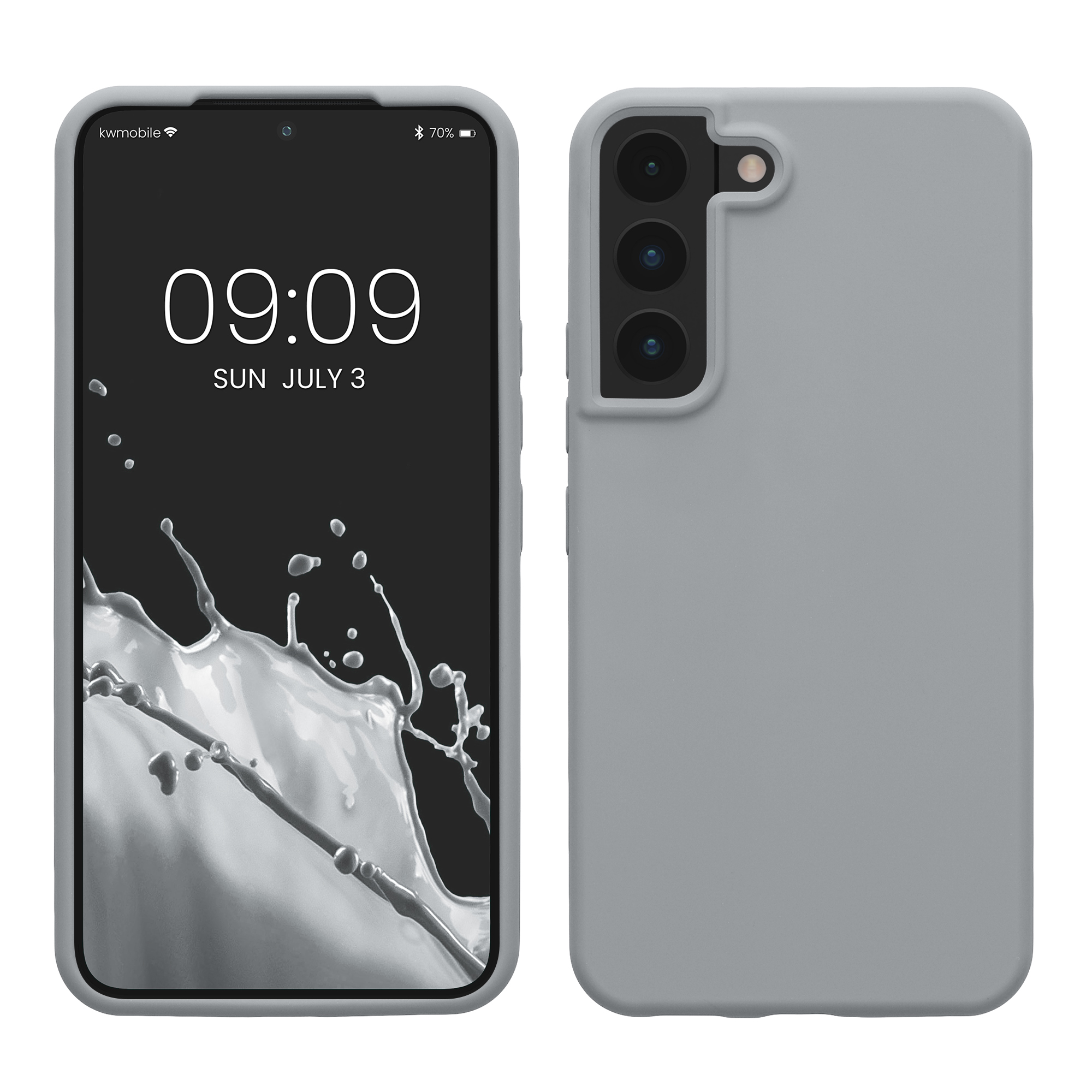 Kryt na mobil Galaxy S22 kwmobile Soft Cover šedá