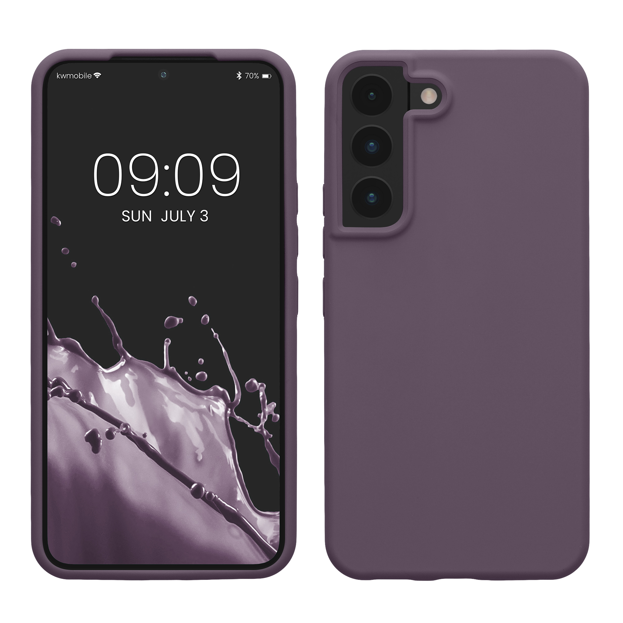 Kryt na mobil Galaxy S22 kwmobile Soft Cover jemně fialová Pale Iris