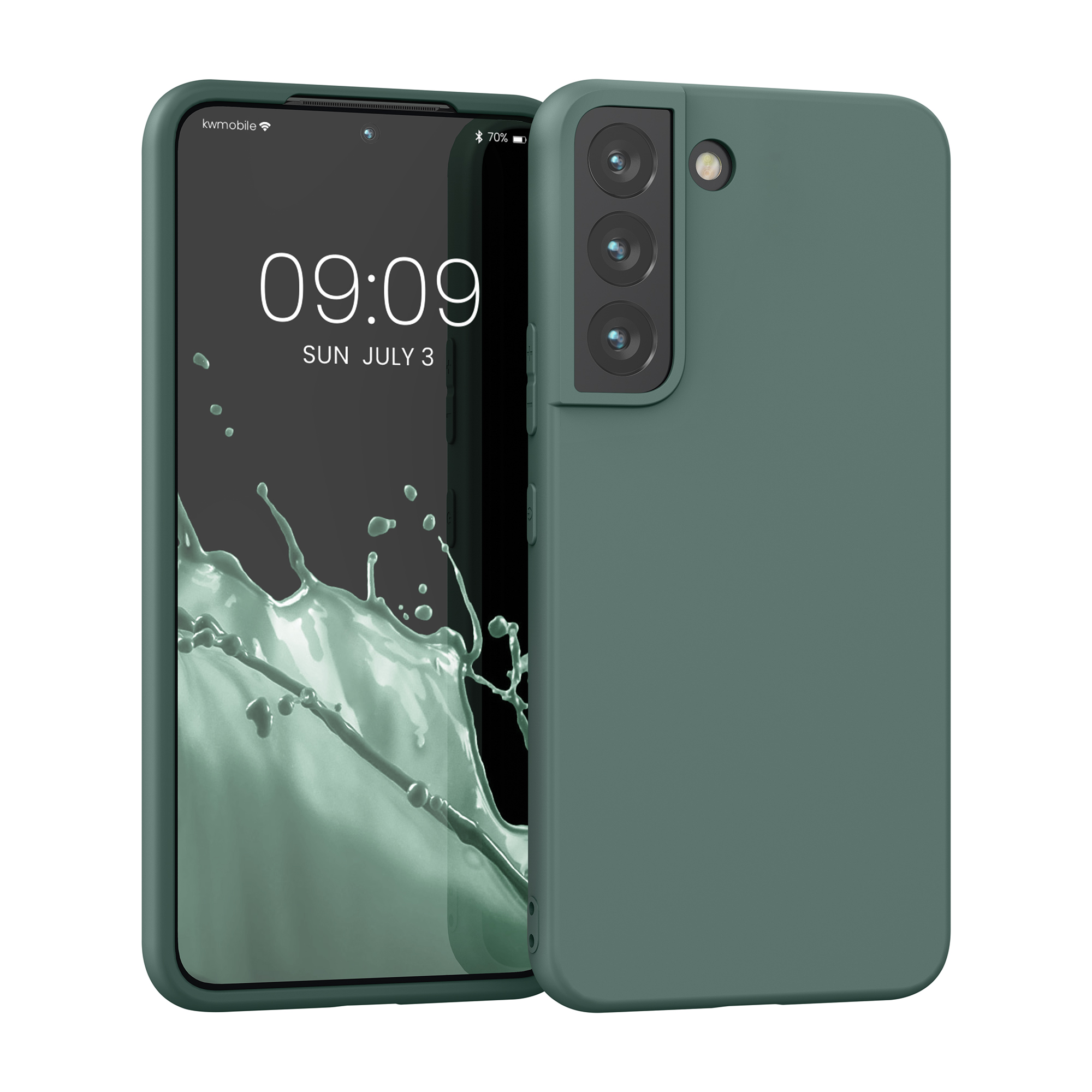 Pouzdro pro Samsung Galaxy S22 kwmobile TPU - modrozelená
