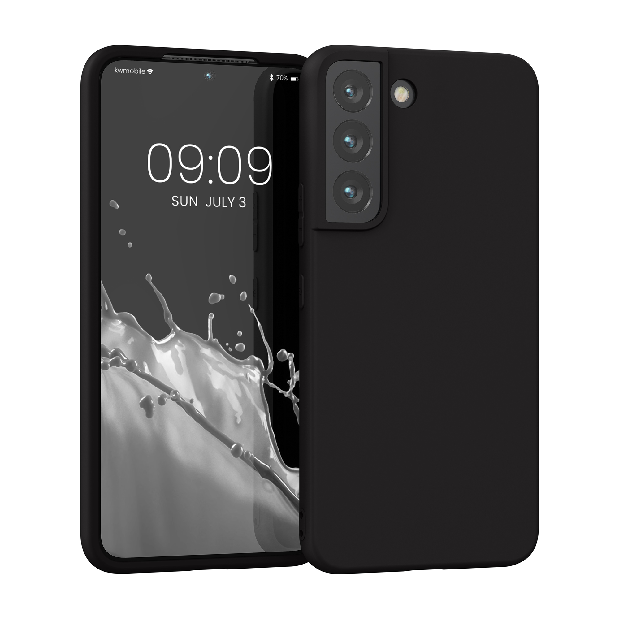 Kryt na mobil Galaxy S22 kwmobile Soft Cover matná černá