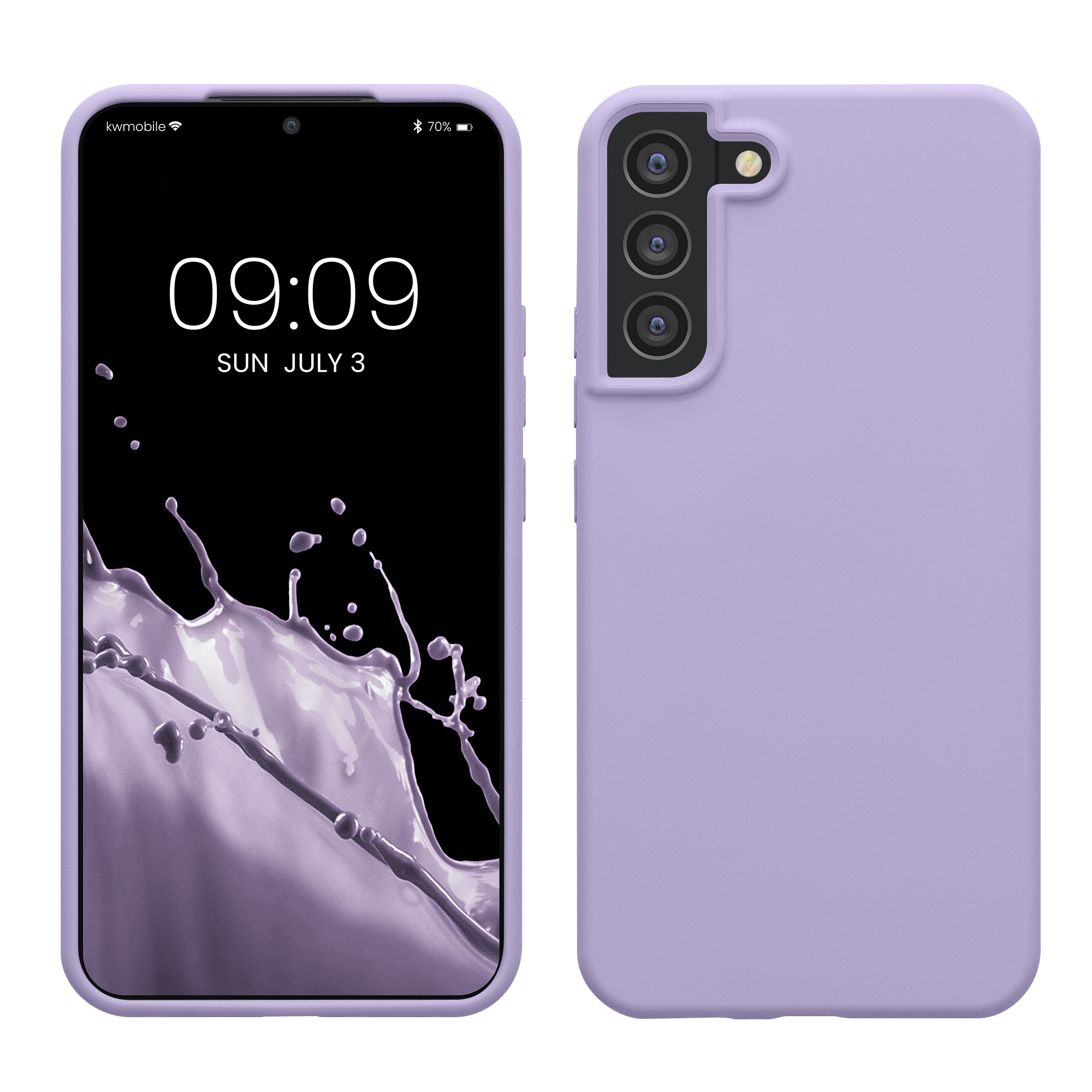 Pouzdro pro Samsung Galaxy S22 Plus kwmobile silikonové - levandulová