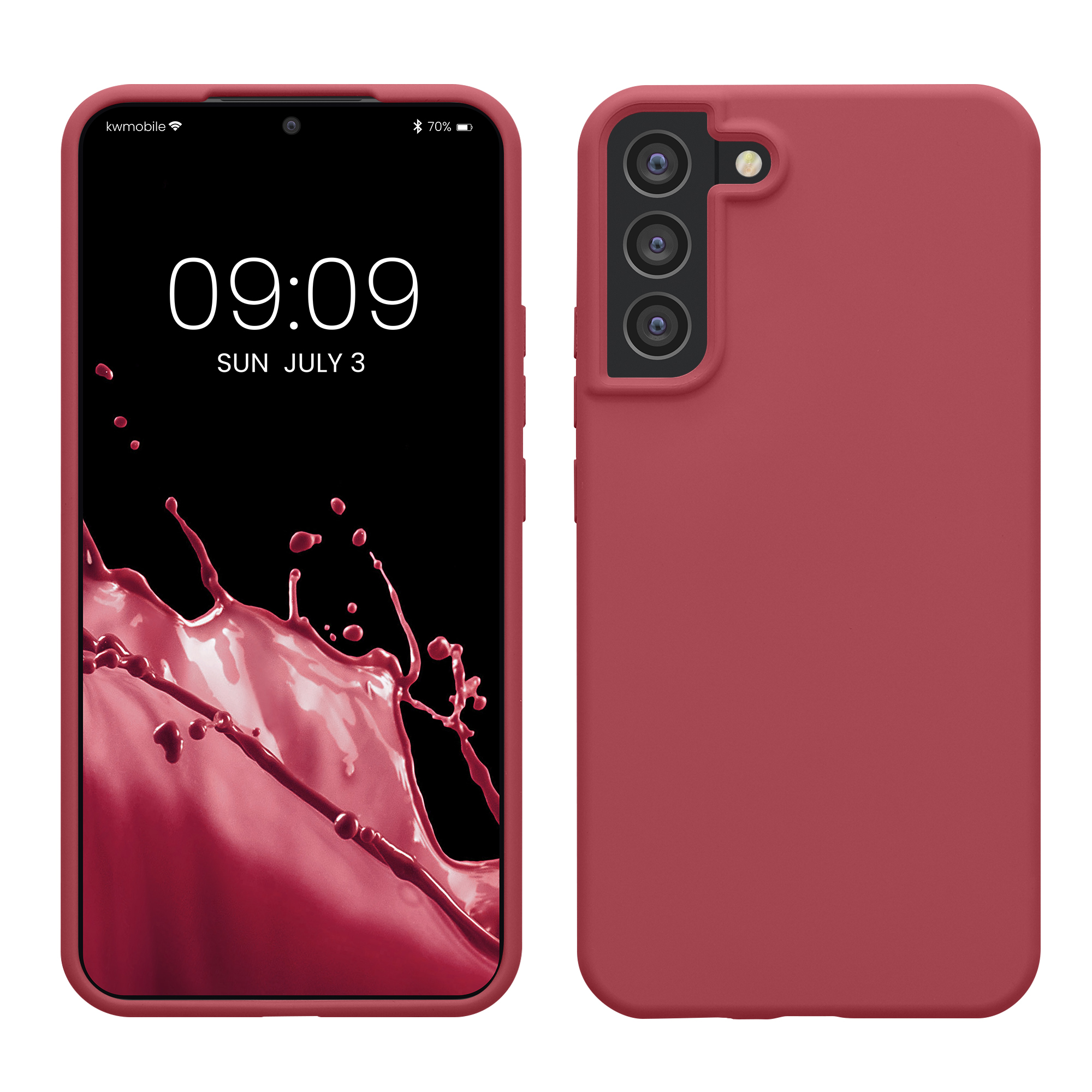 Kryt na mobil Galaxy S22+ kwmobile tmavě růžová