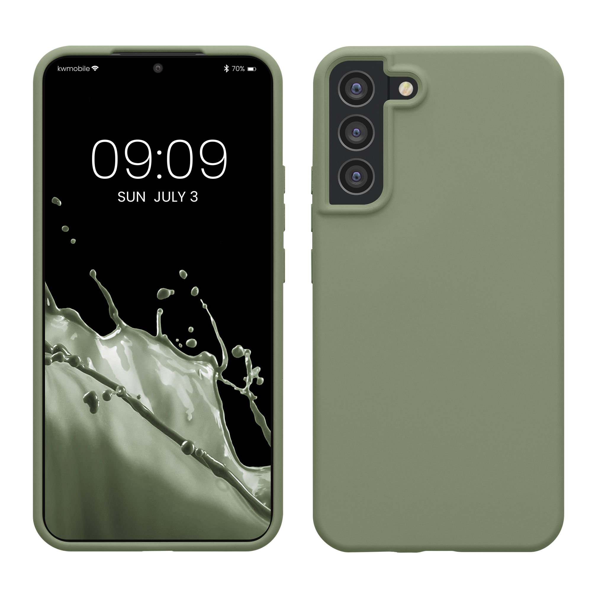 Kryt na mobil Galaxy S22+ kwmobile šedozelená