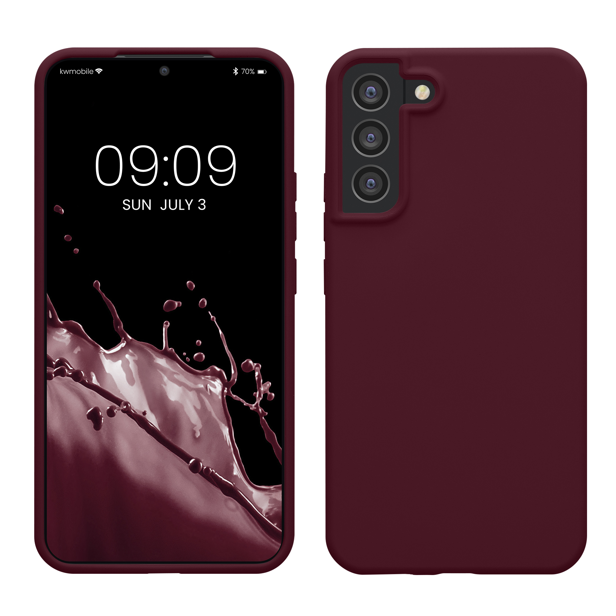 Kryt na mobil Galaxy S22+ kwmobile vínově fialová
