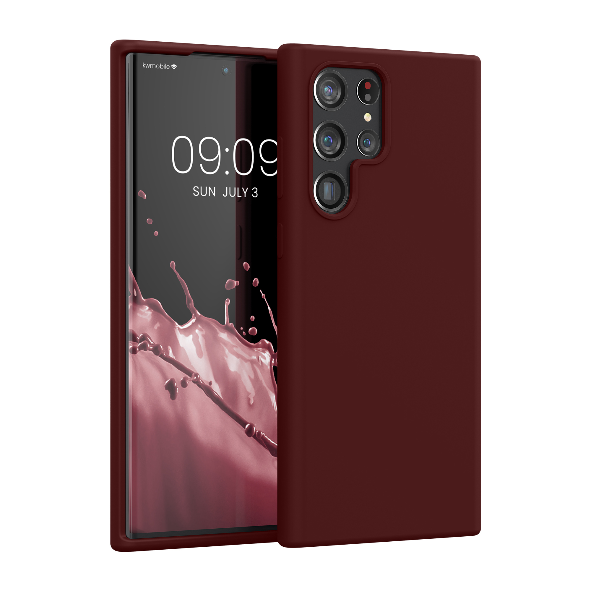 Kryt na mobil Galaxy S22 Ultra kwmobile Soft Cover vínově fialová