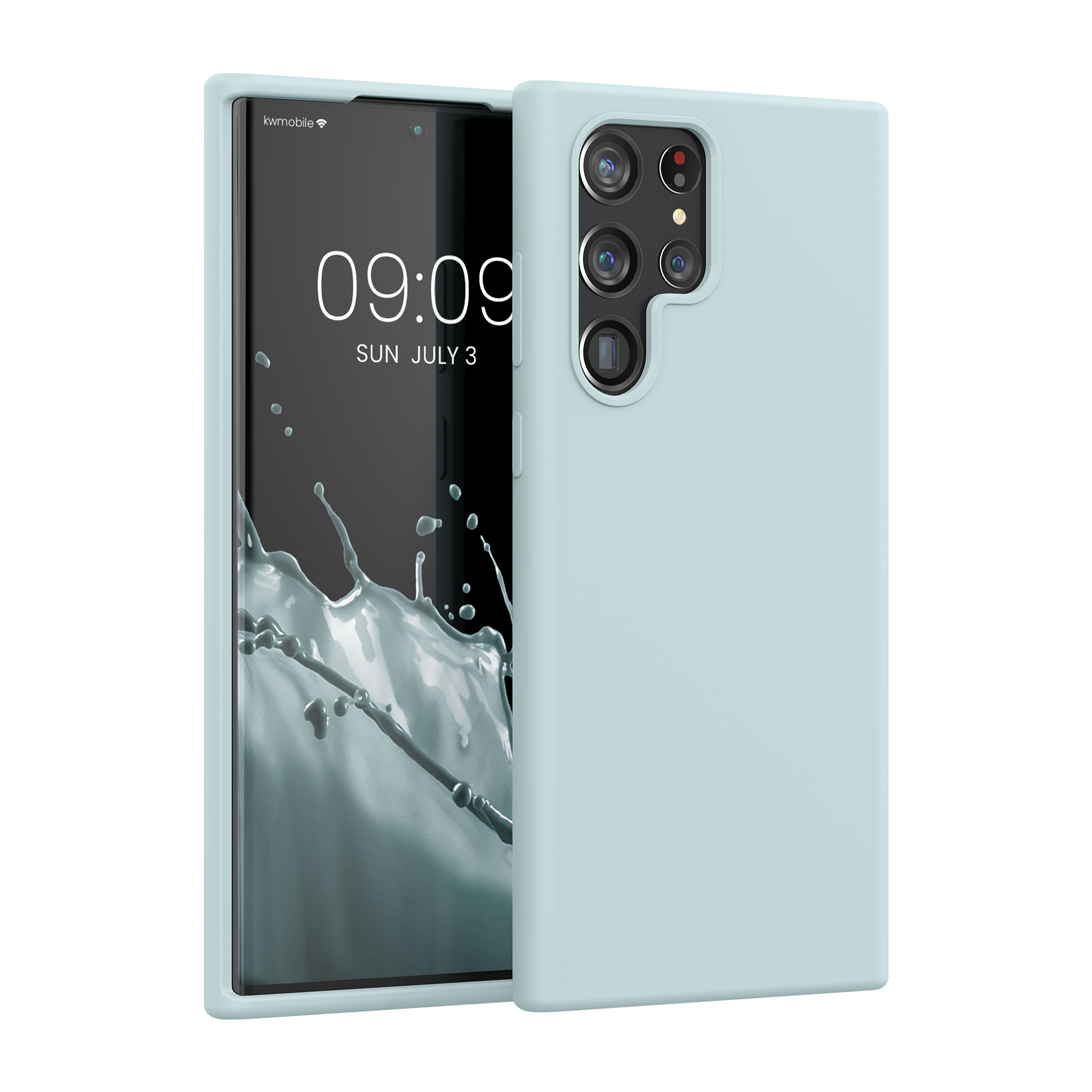 Kryt na mobil Galaxy S22 Ultra kwmobile Soft Cover mátová Cool Mint