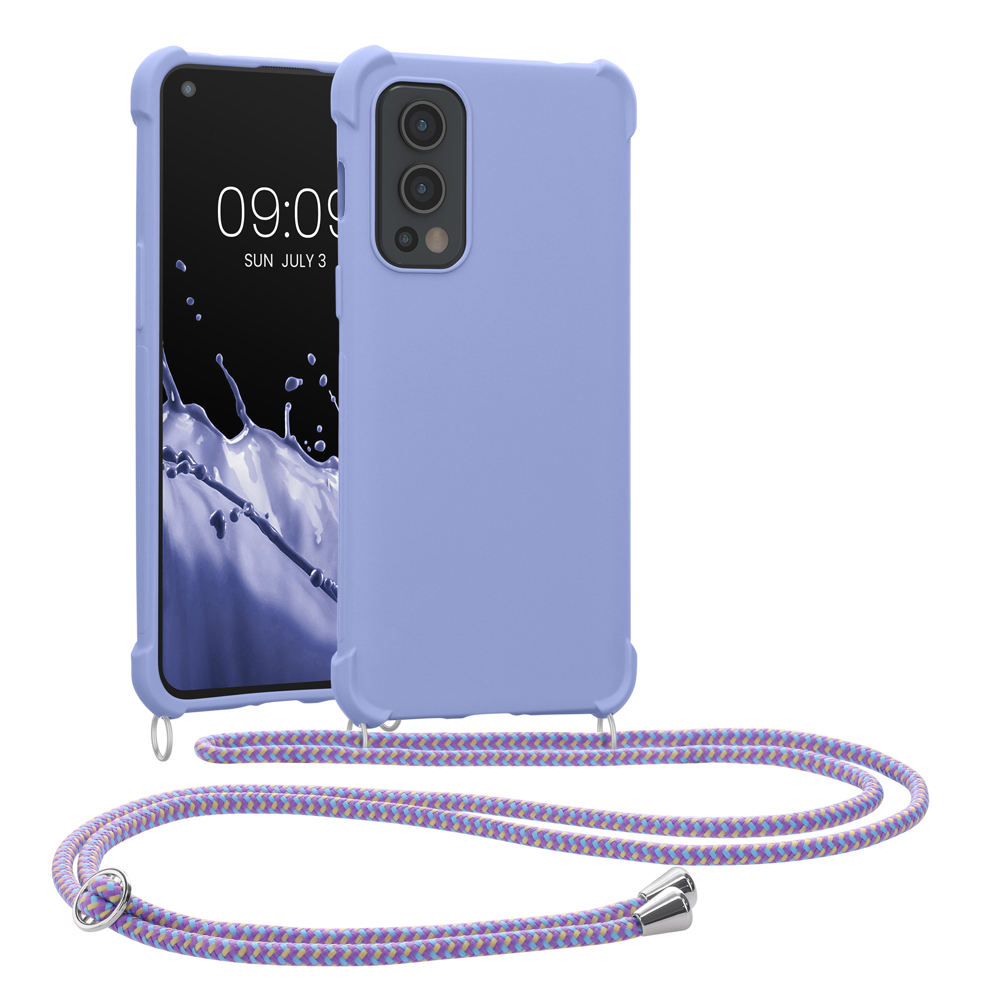 Kwmobile Crossbody pouzdro OnePlus Nord 2 5G levandulová