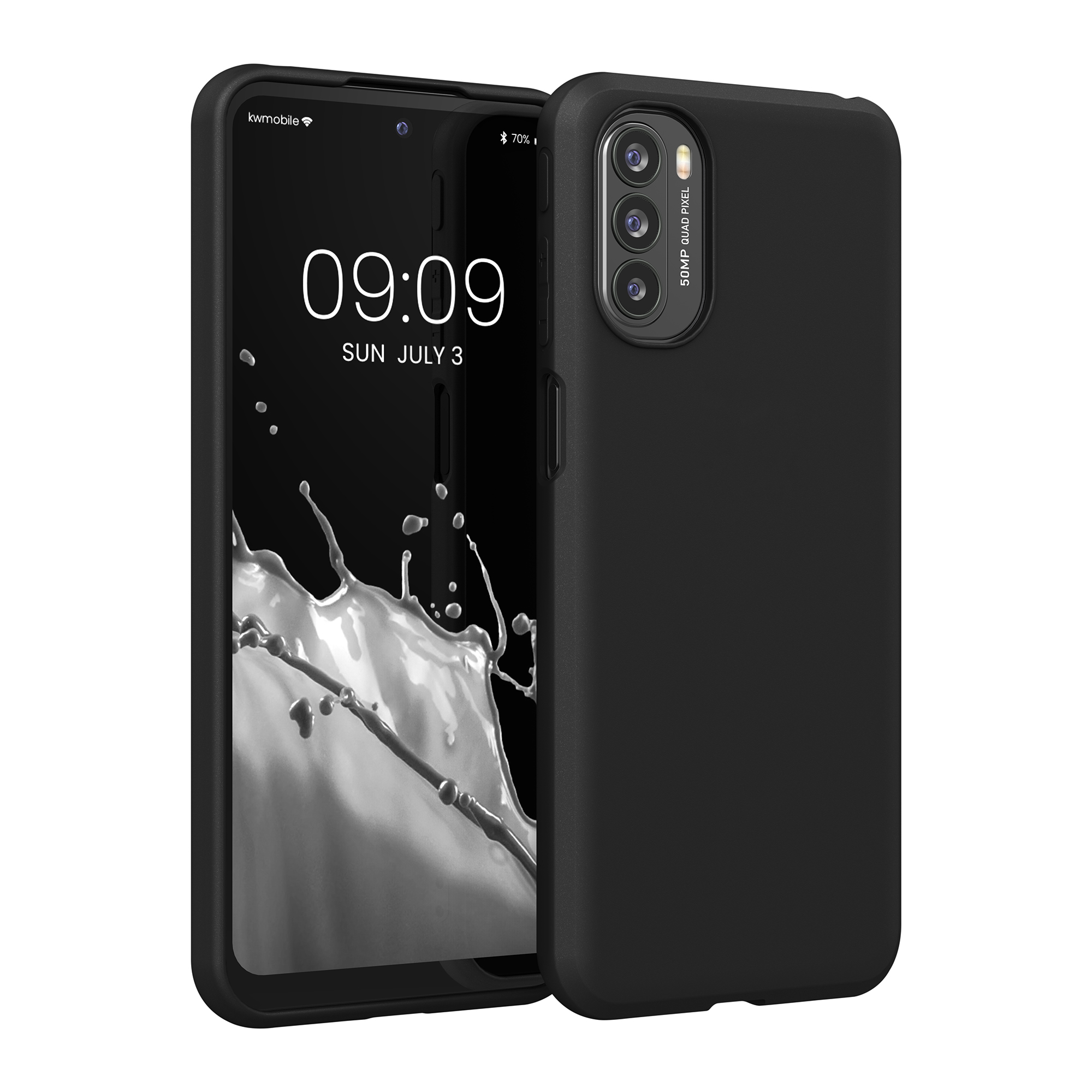 Silikonový kryt kwmobile pro Motorola Moto G31 / Moto G41 - Matná černá
