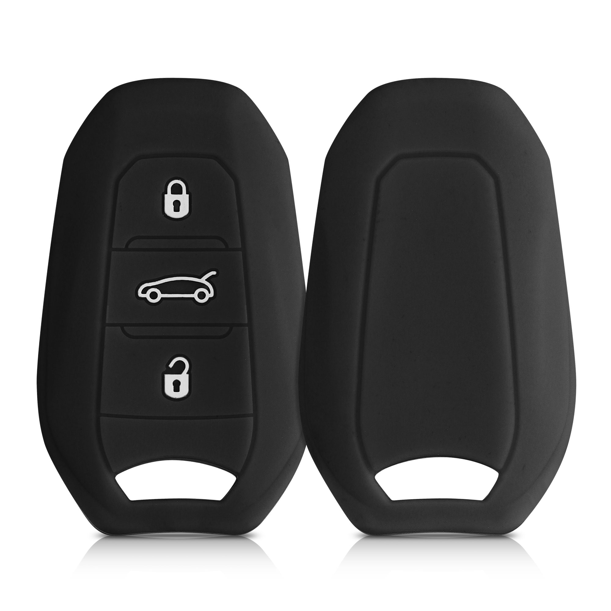 Pouzdro na klíč od auta kwmobile pro Opel 3 Button Car Key Smart Key only Keyless Go, černá