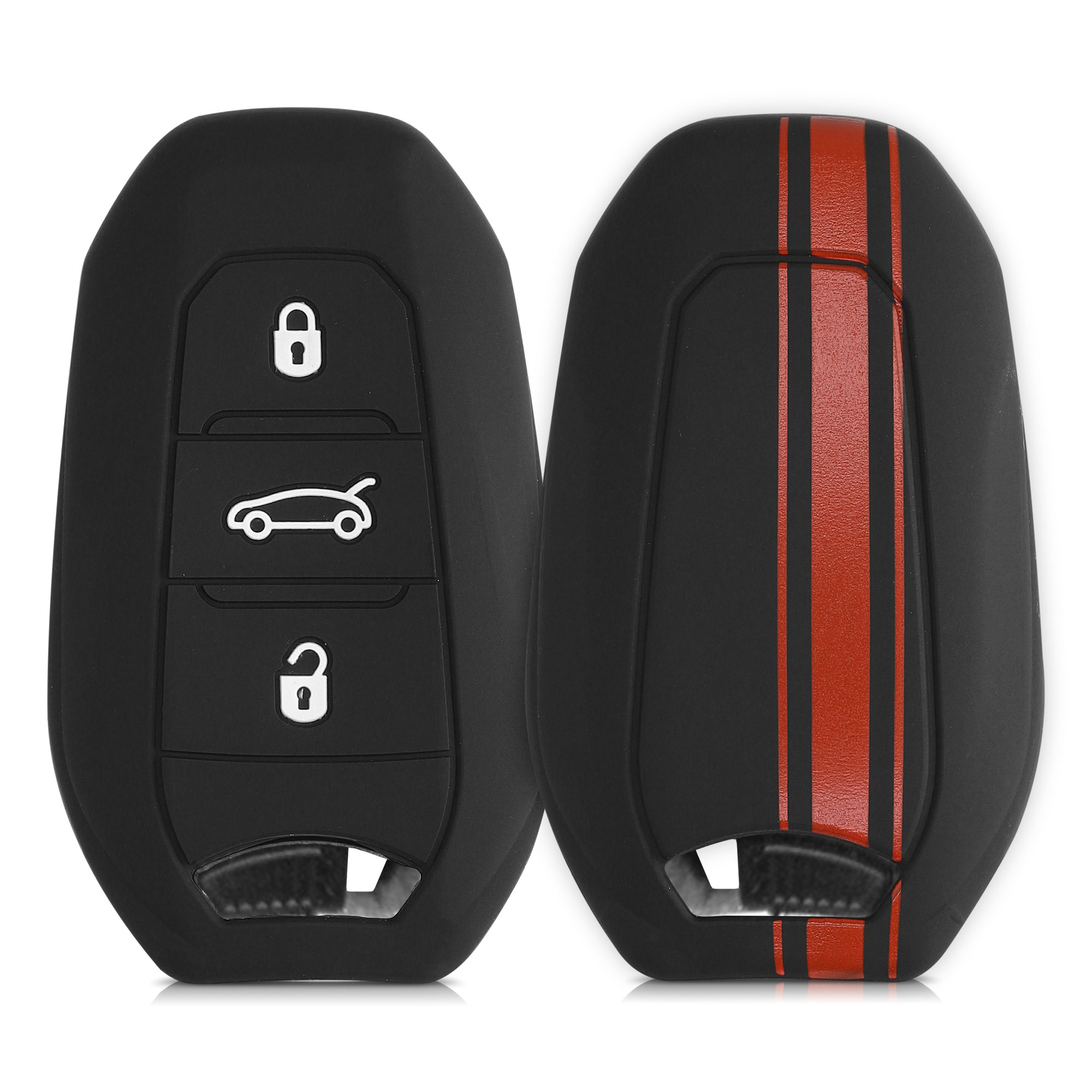 Pouzdro na klíč od auta kwmobile pro Opel 3 Button Car Key Smart Key only Keyless Go, černá