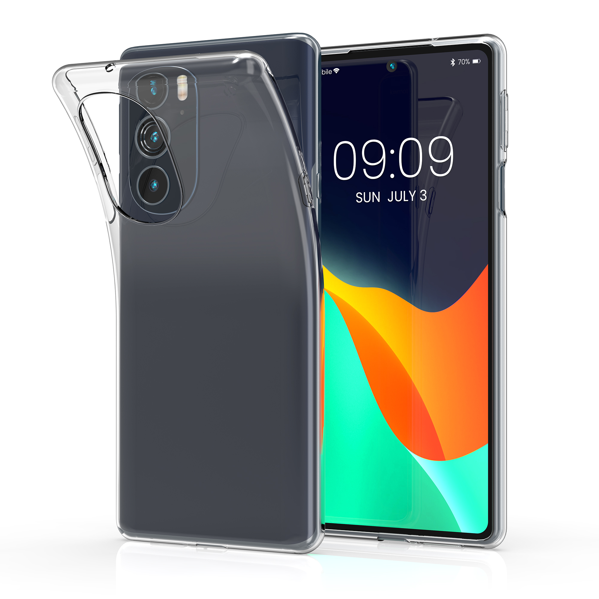 Čirý kryt na mobil Motorola Edge 30 Pro / Edge Plus 2022 / Edge X30 kwmobile Clear transparentní