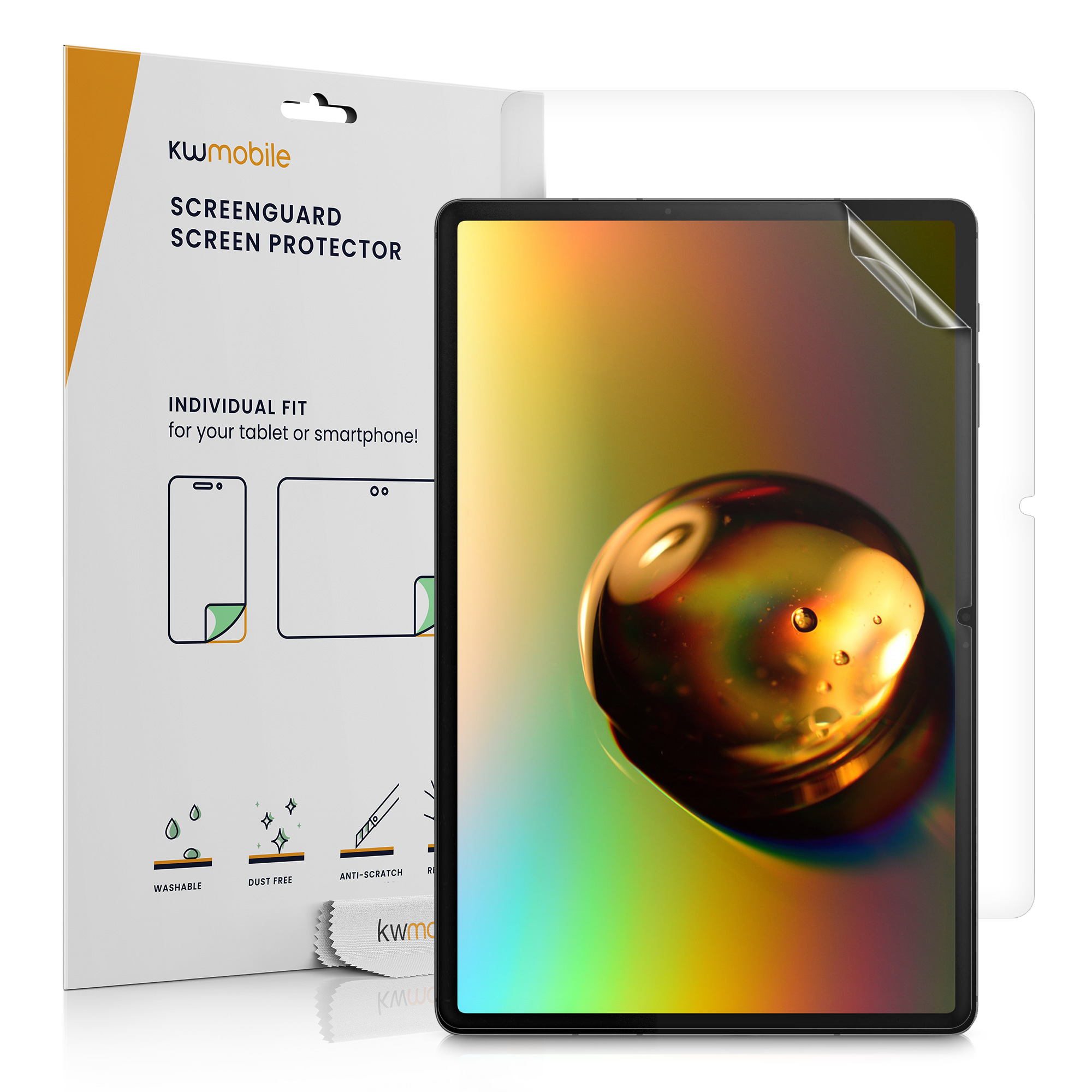 2x Matná ochranná fólie na tablet Galaxy Tab S8 Plus kwmobile matná
