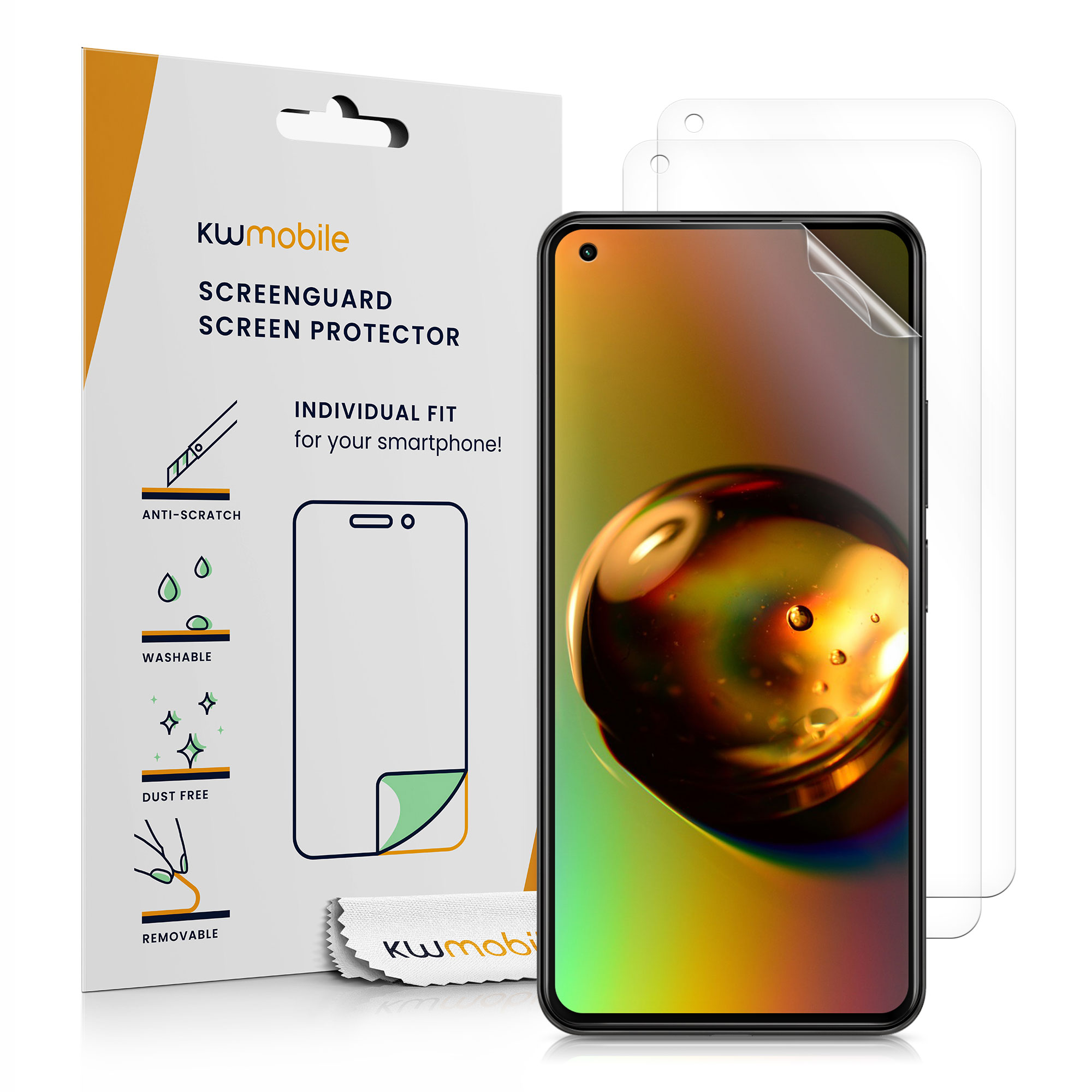 Ochranná fólie Xiaomi 11 Lite NE kwmobile 3ks čirá