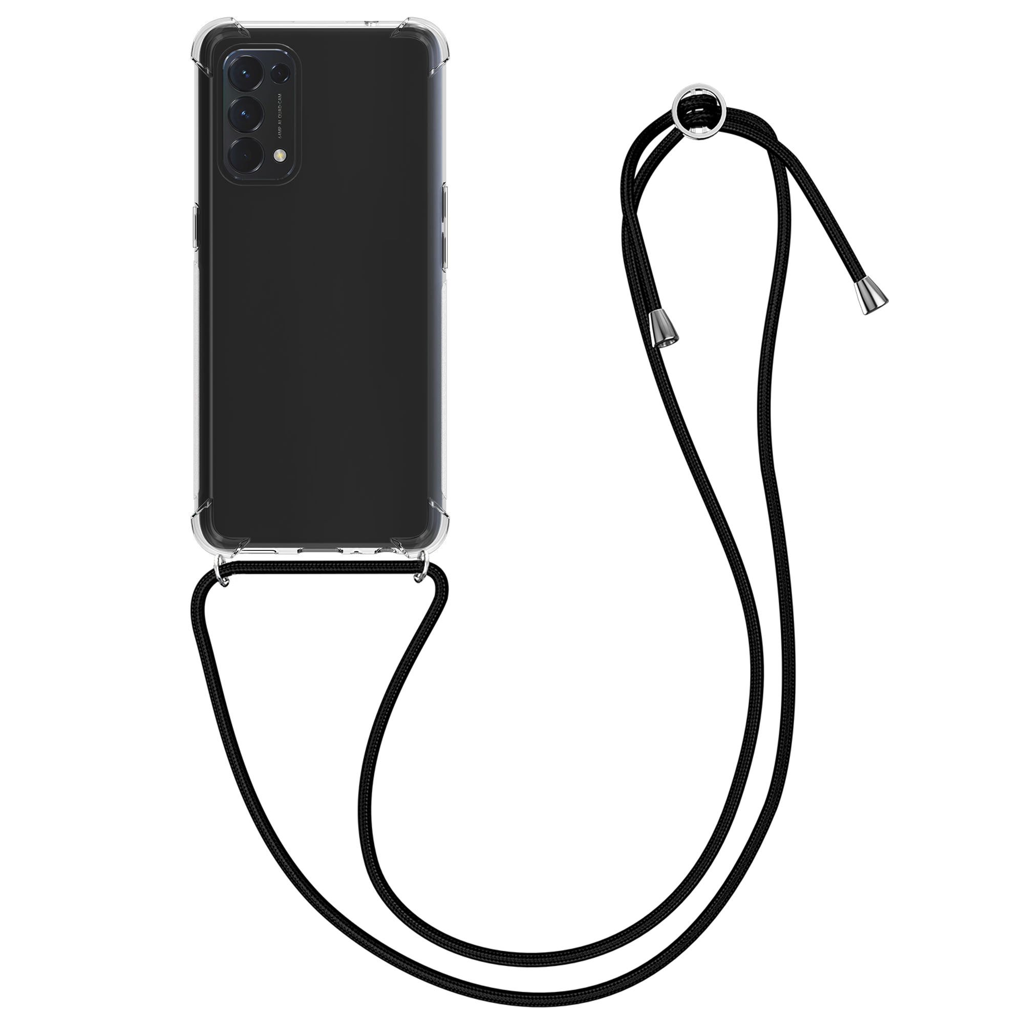 Crossbody kryt na mobil Oppo Find X3 Lite kwmobile šňůrka transparentní 